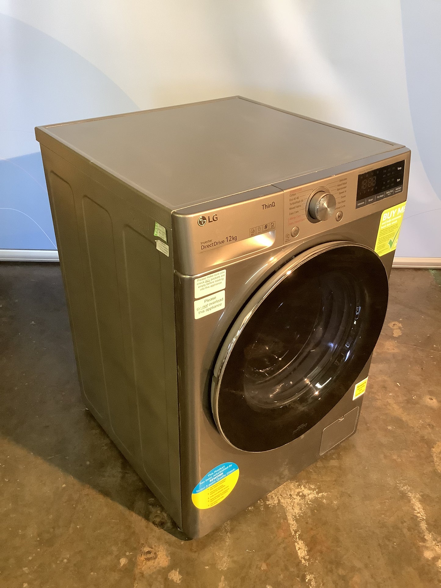 LG 12kg Washing Machine F4V712STSE { Wifi Enabled } L48546