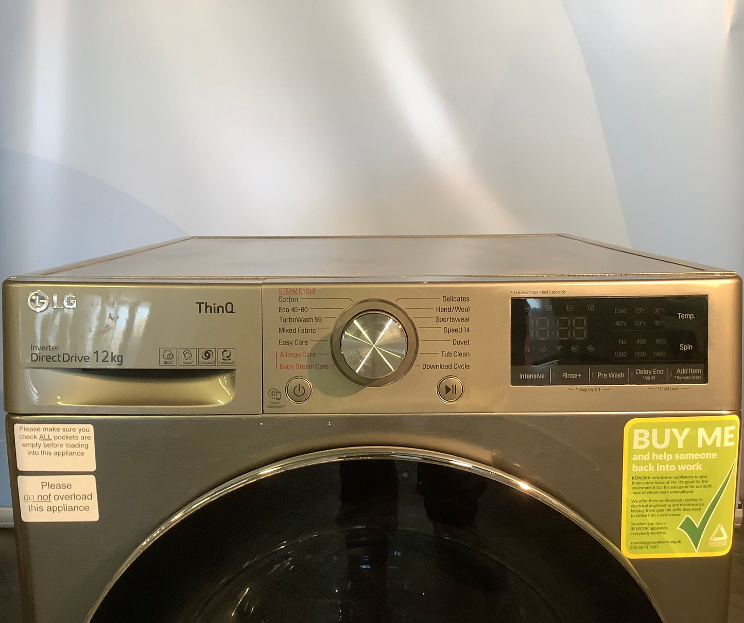 LG 12kg Washing Machine F4V712STSE { Wifi Enabled } L48546