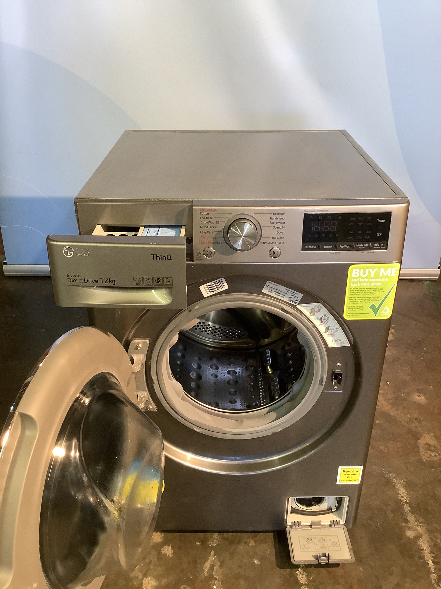 LG 12kg Washing Machine F4V712STSE { Wifi Enabled } L48546