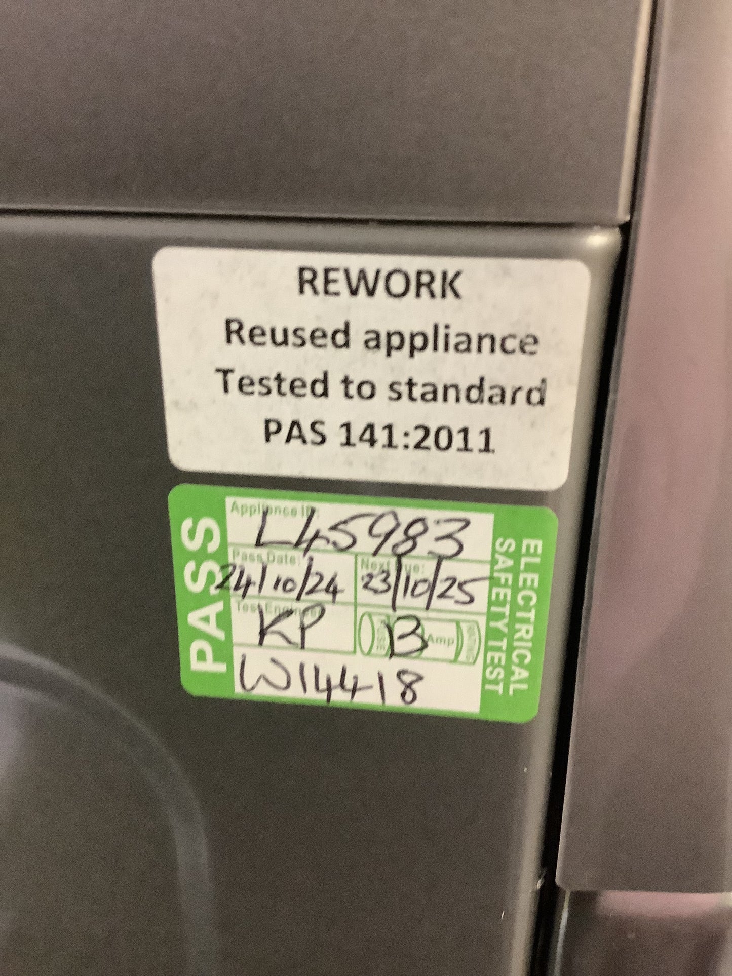 LG Washer Dryer FWV685WSE L45983
