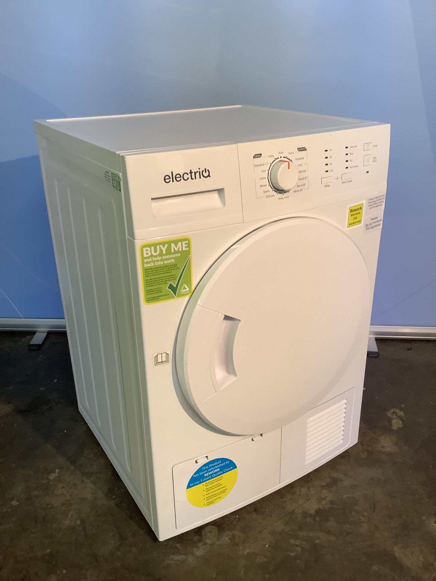 ElectriQ 8kg Tumble Dryer EIQFSTDC8 L48282