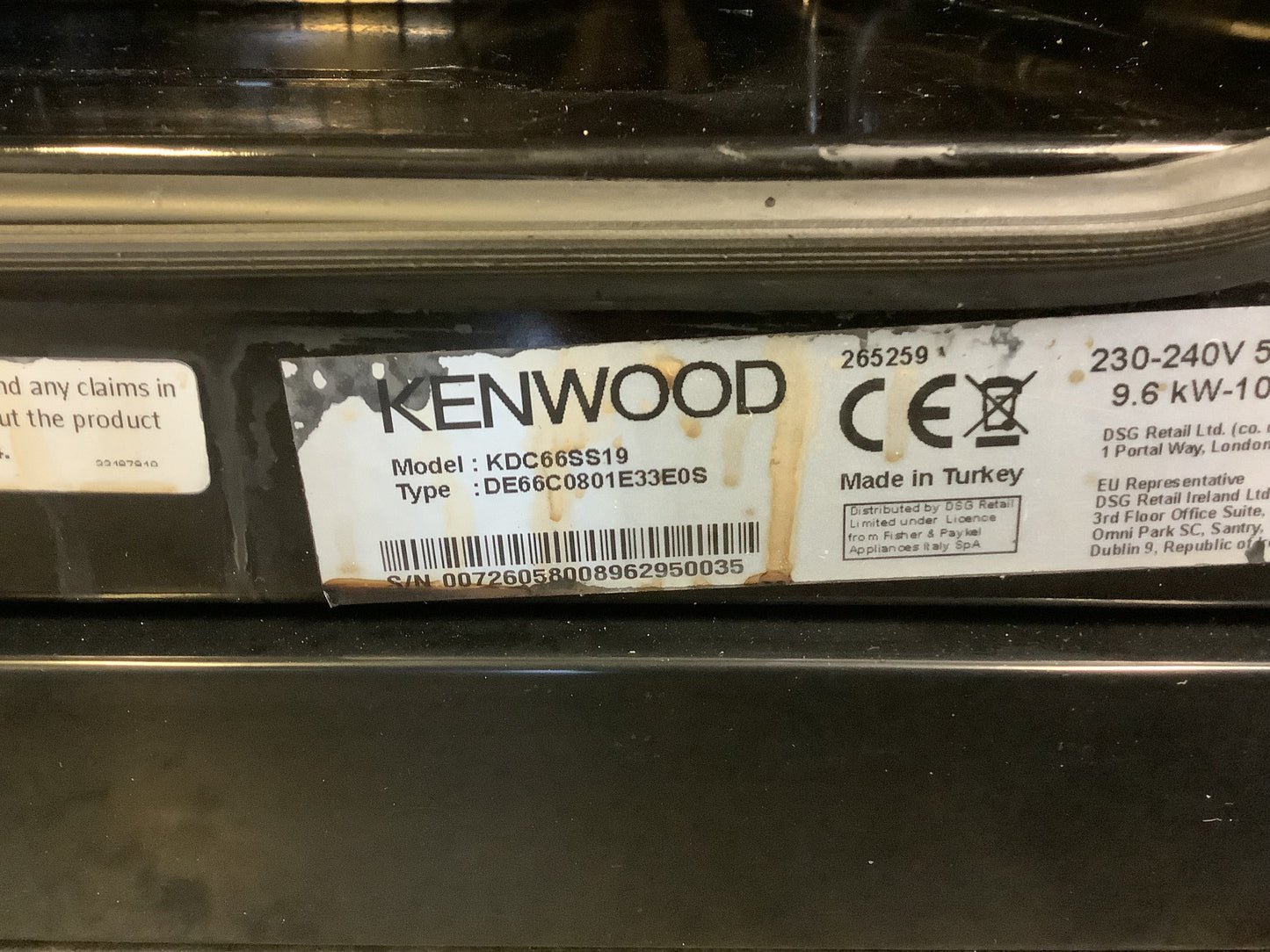 Kenwood Electric Cooker KDC66SS19 L49367