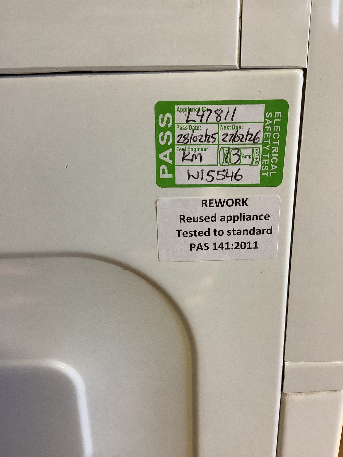 Beko Washer Dryer WDX8543130W L47811