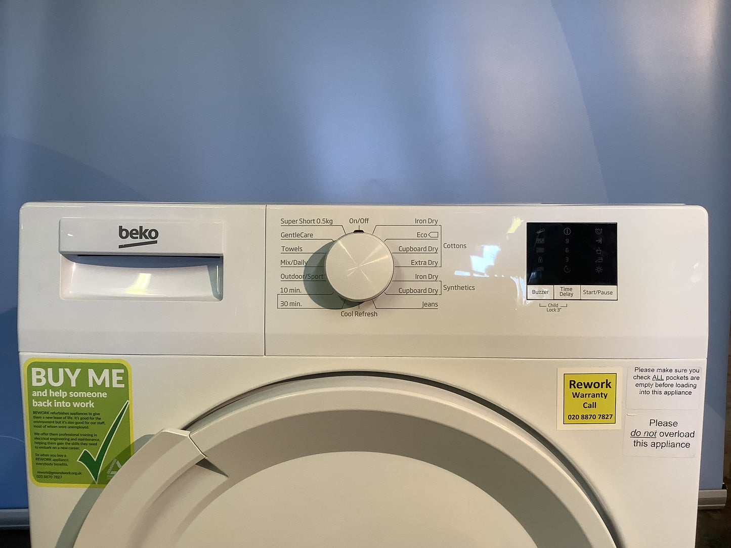 Beko 9kg Tumble Dryer DCR93161W L48760