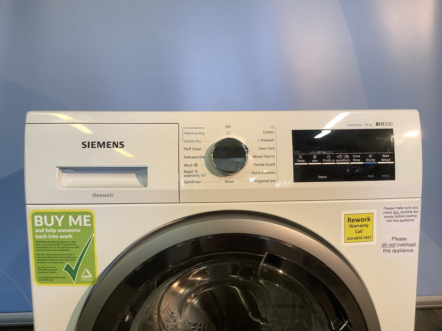 Siemens 7kg/4kg Washer Dryer WD15G422GB L48715