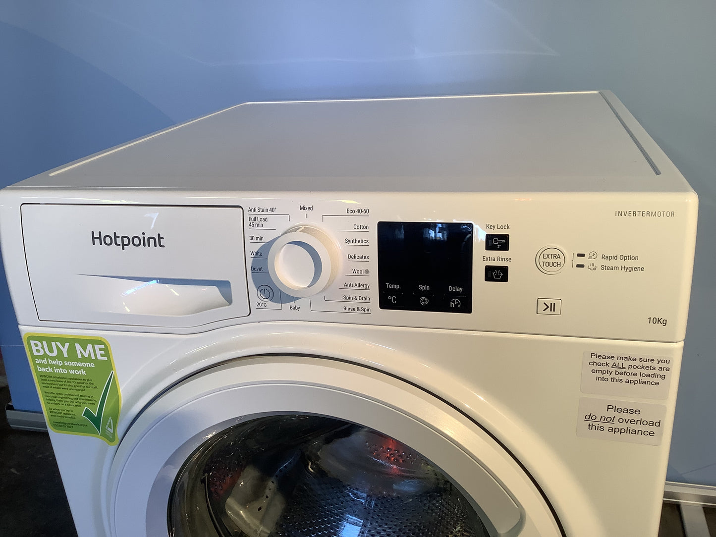 Hotpoint 10kg Washing Machine NSWM1045CW L48385