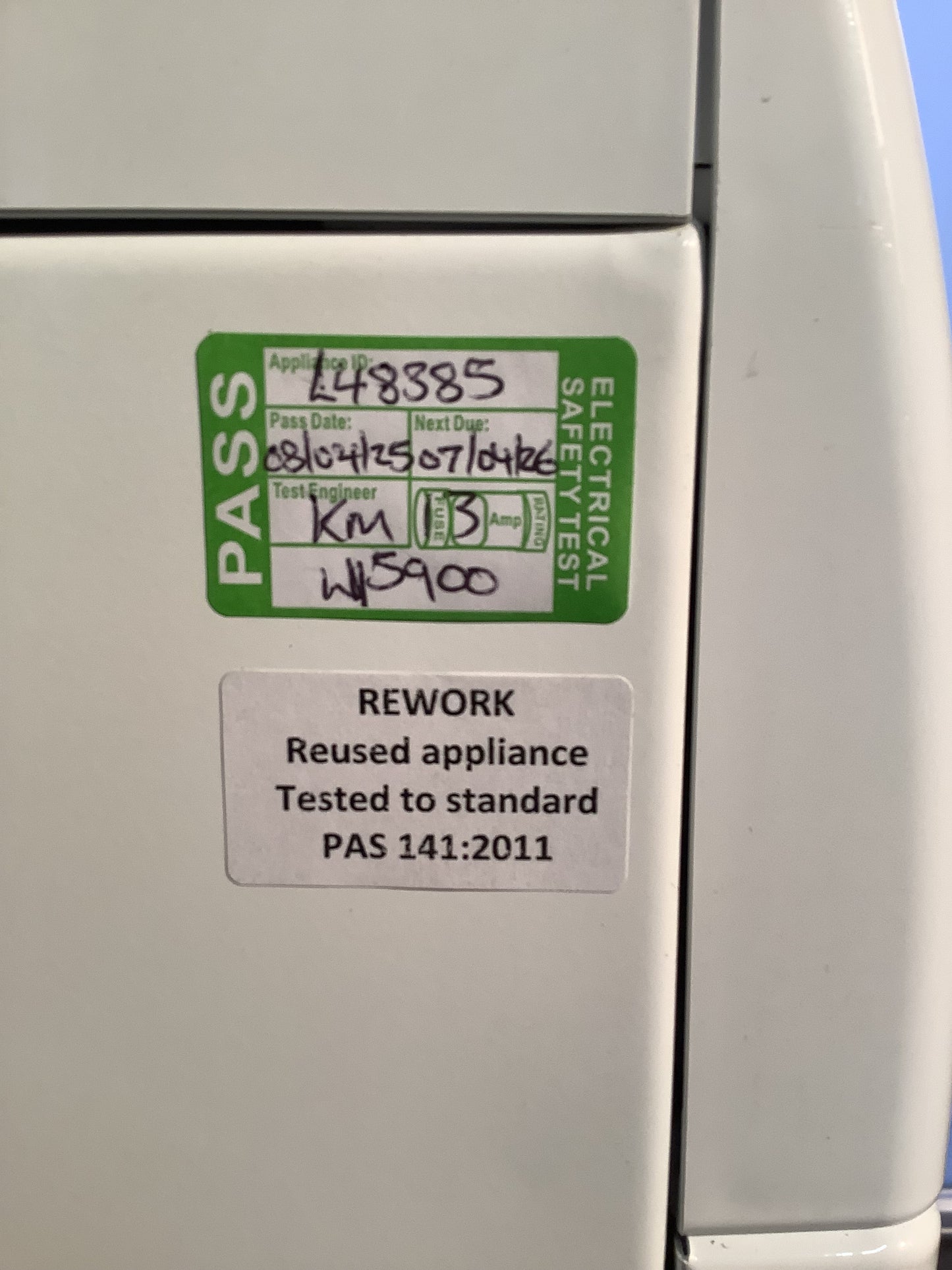 Hotpoint 10kg Washing Machine NSWM1045CW L48385
