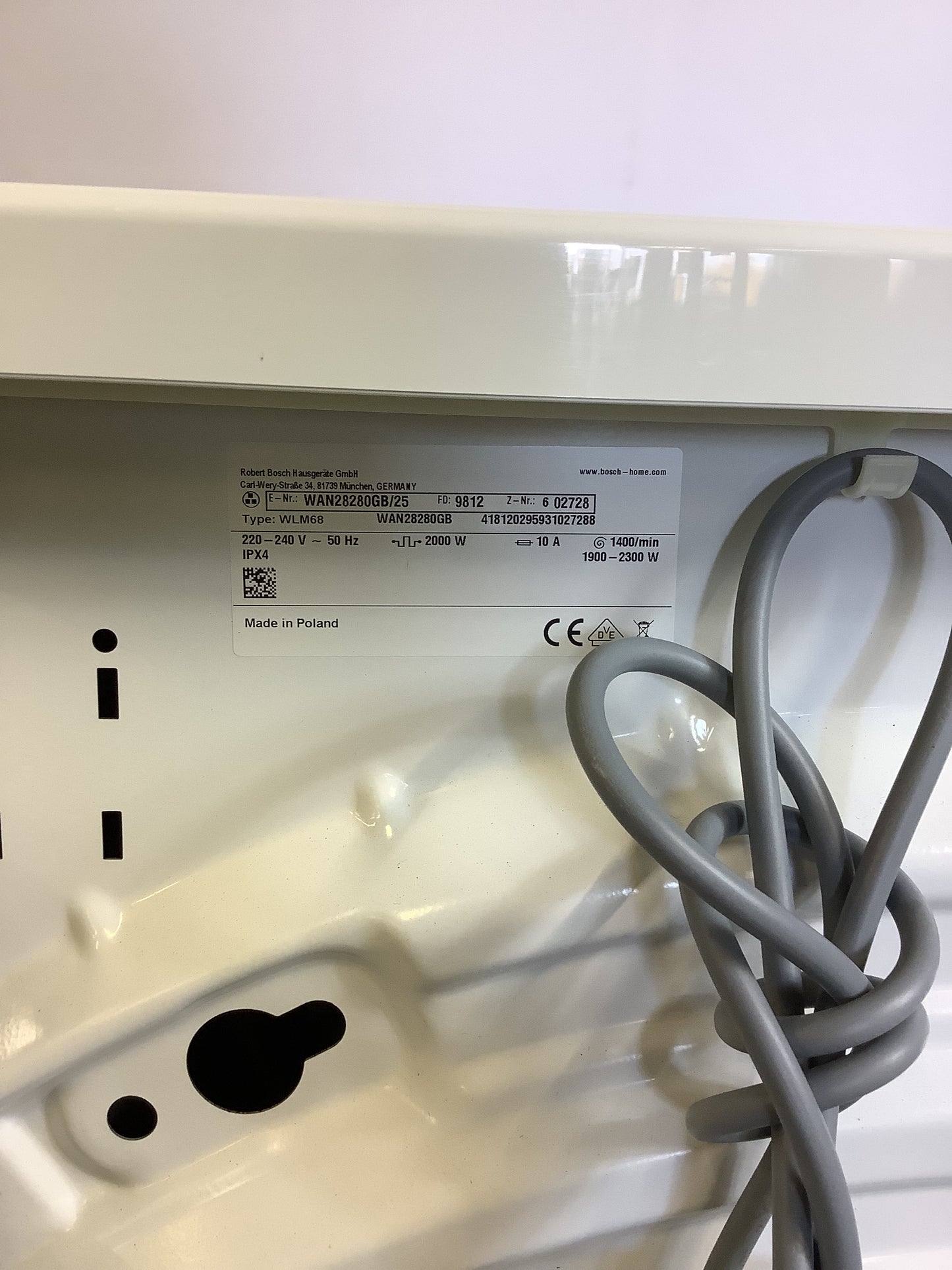 Bosch 7kg Washing Machine WAN28280GB/25 L49428