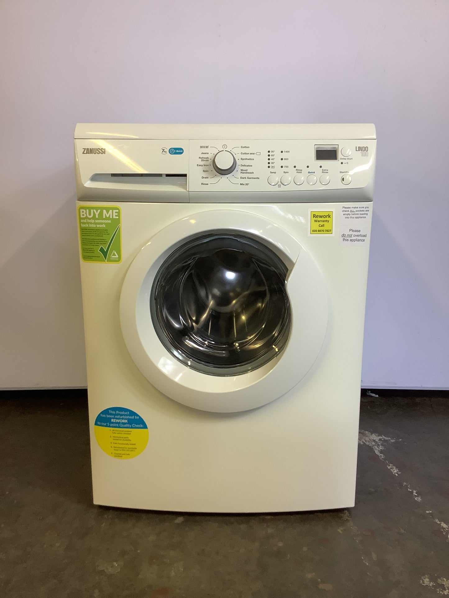 Zanussi 7kg Washing Machine ZWF71443W L49433