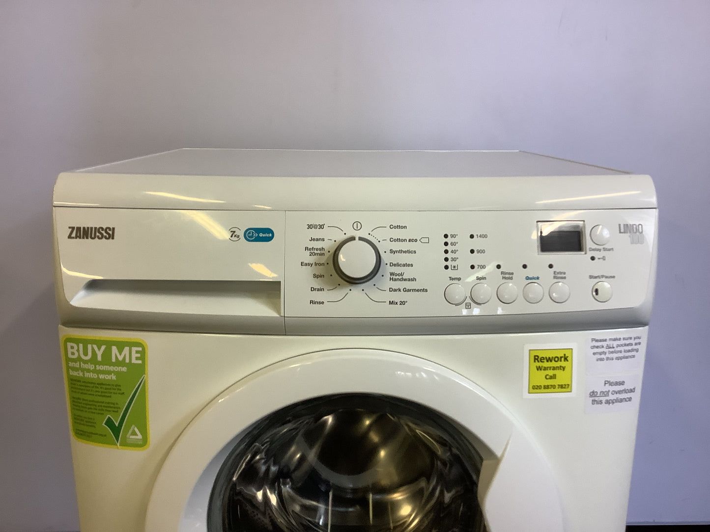 Zanussi 7kg Washing Machine ZWF71443W L49433