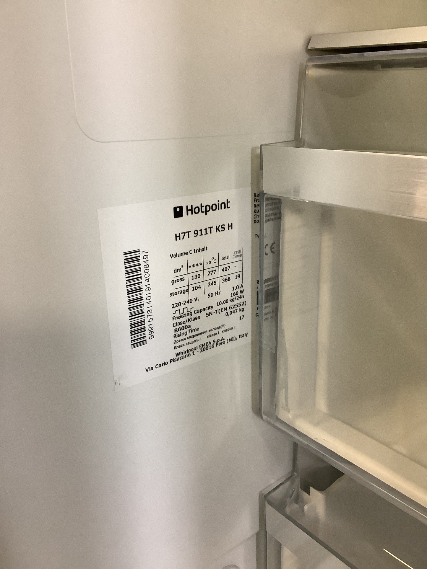 Hotpoint Fridge Freezer H7T911KSH L49386
