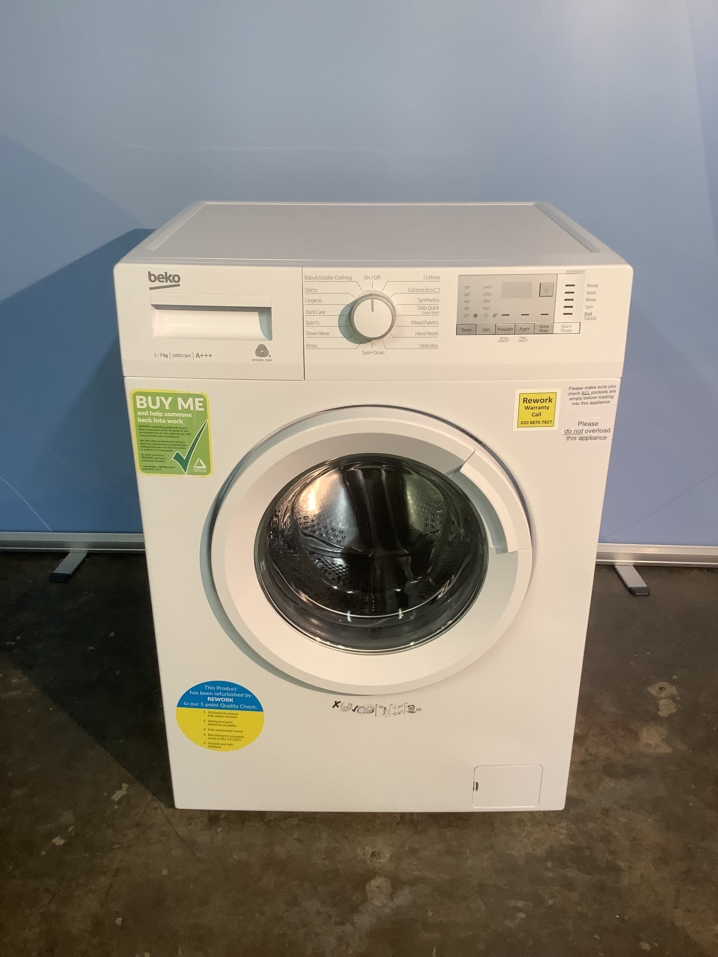 Beko 8kg Washing Machine WTG841M2W L47561