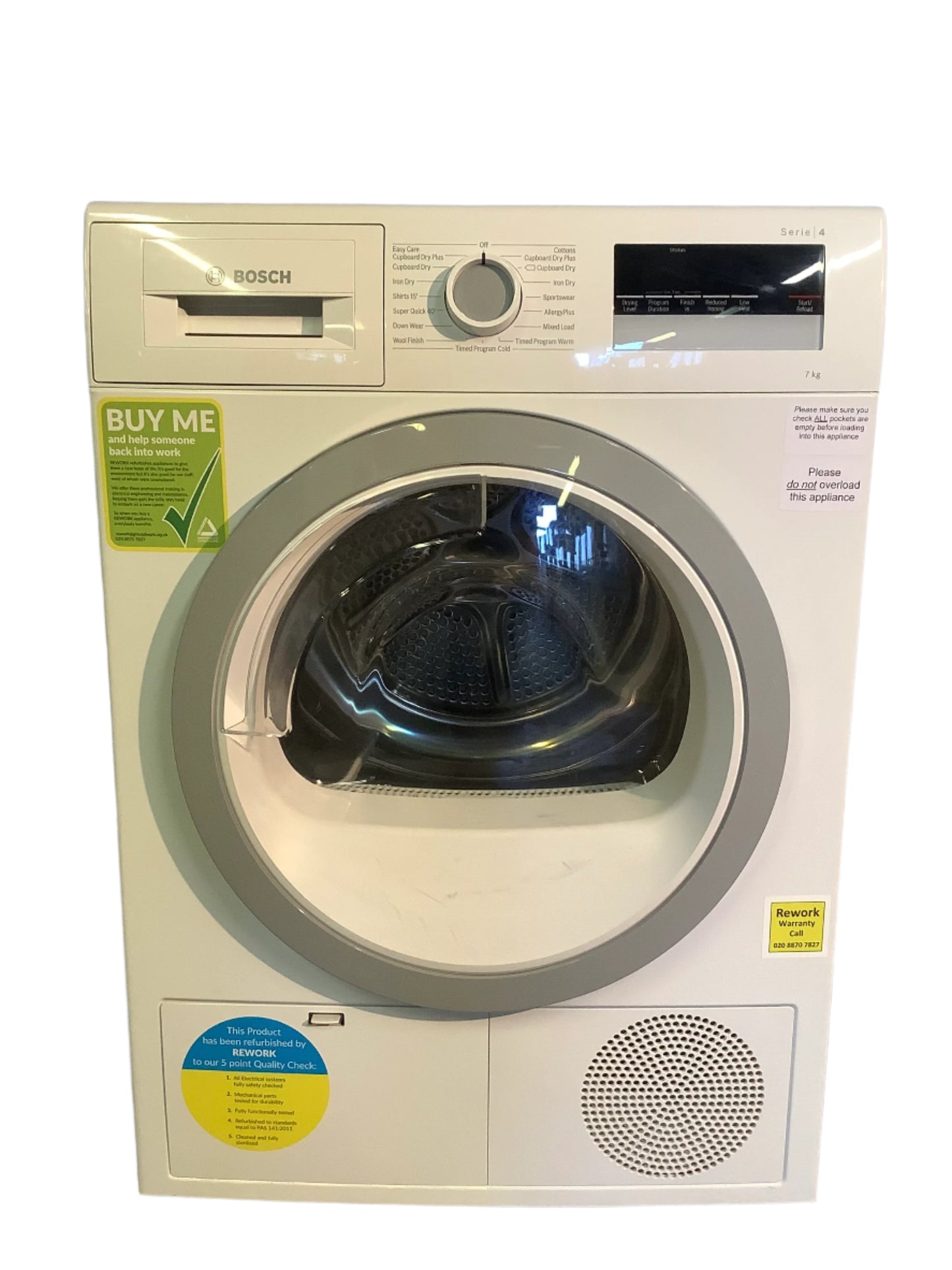 Bosch 7kg Tumble Dryer WTN85201GB L48764