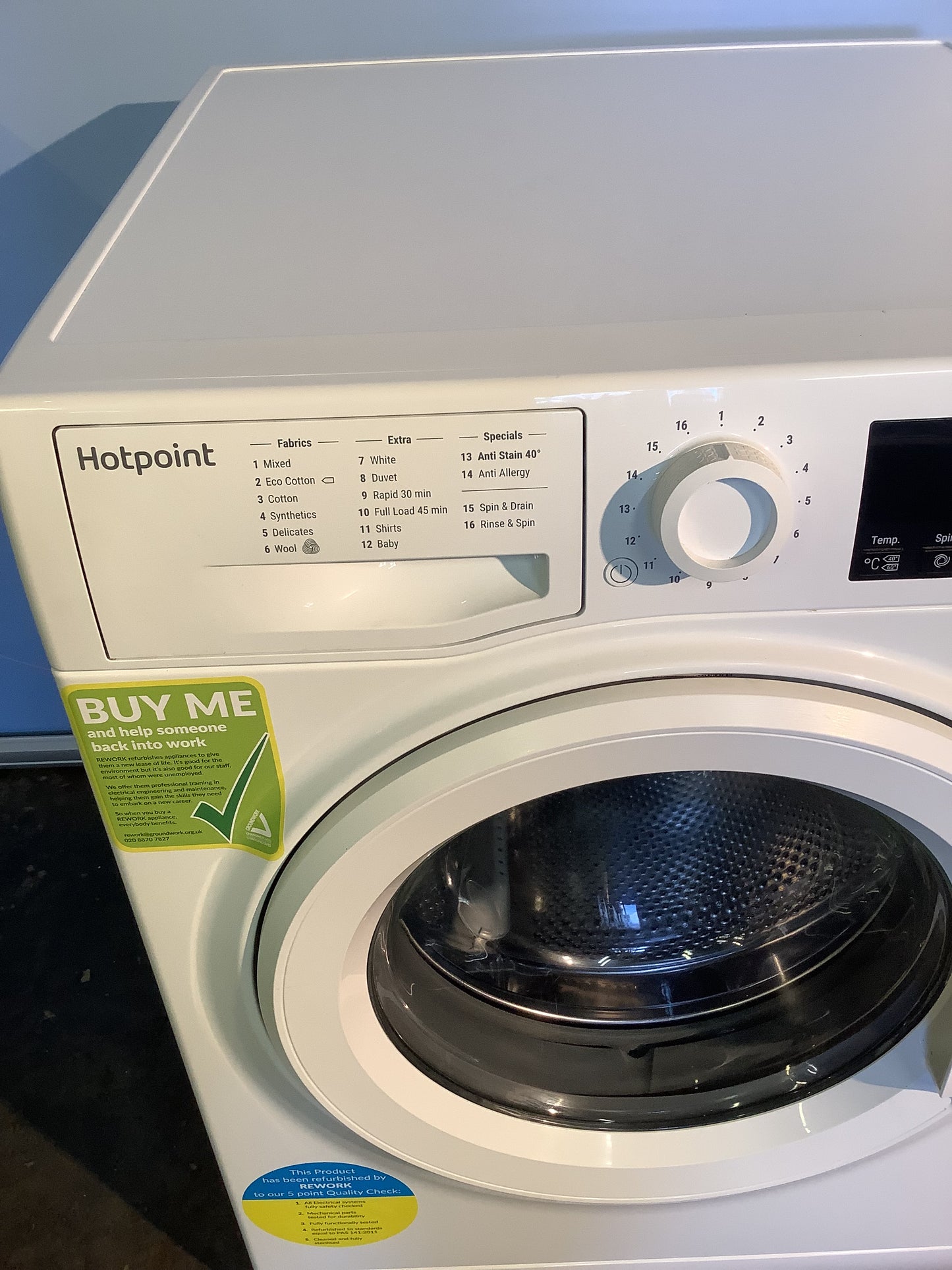 Hotpoint 9kg Washing Machine NSWR963C L48406