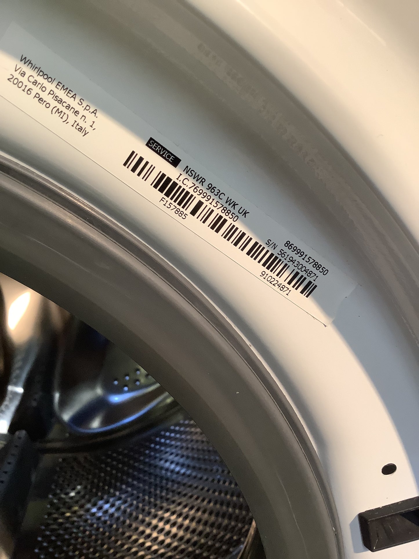 Hotpoint 9kg Washing Machine NSWR963C L48406