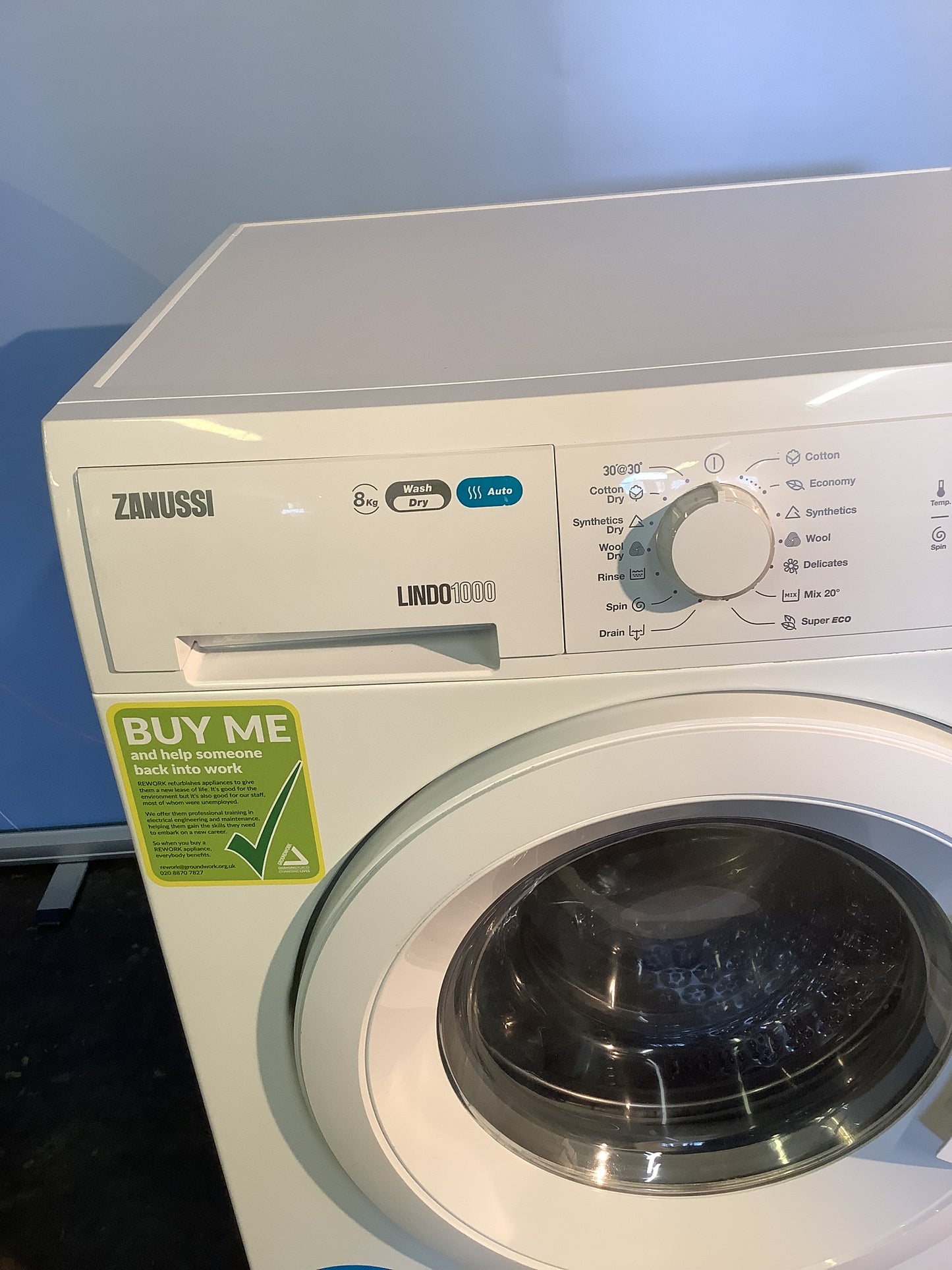 Zanussi 8kg/4kg Washer Dryer ZWD81463W L48384