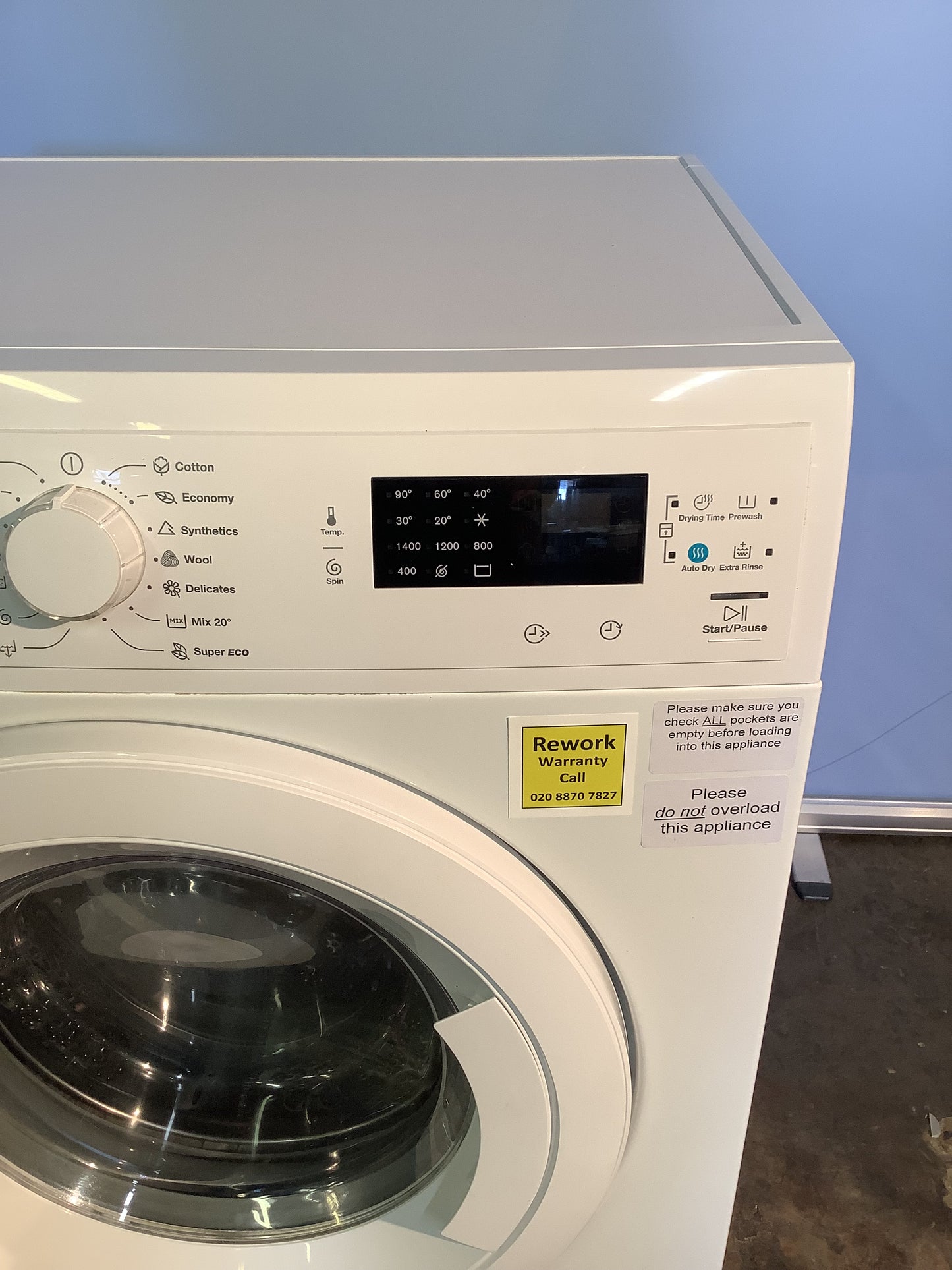 Zanussi 8kg/4kg Washer Dryer ZWD81463W L48384
