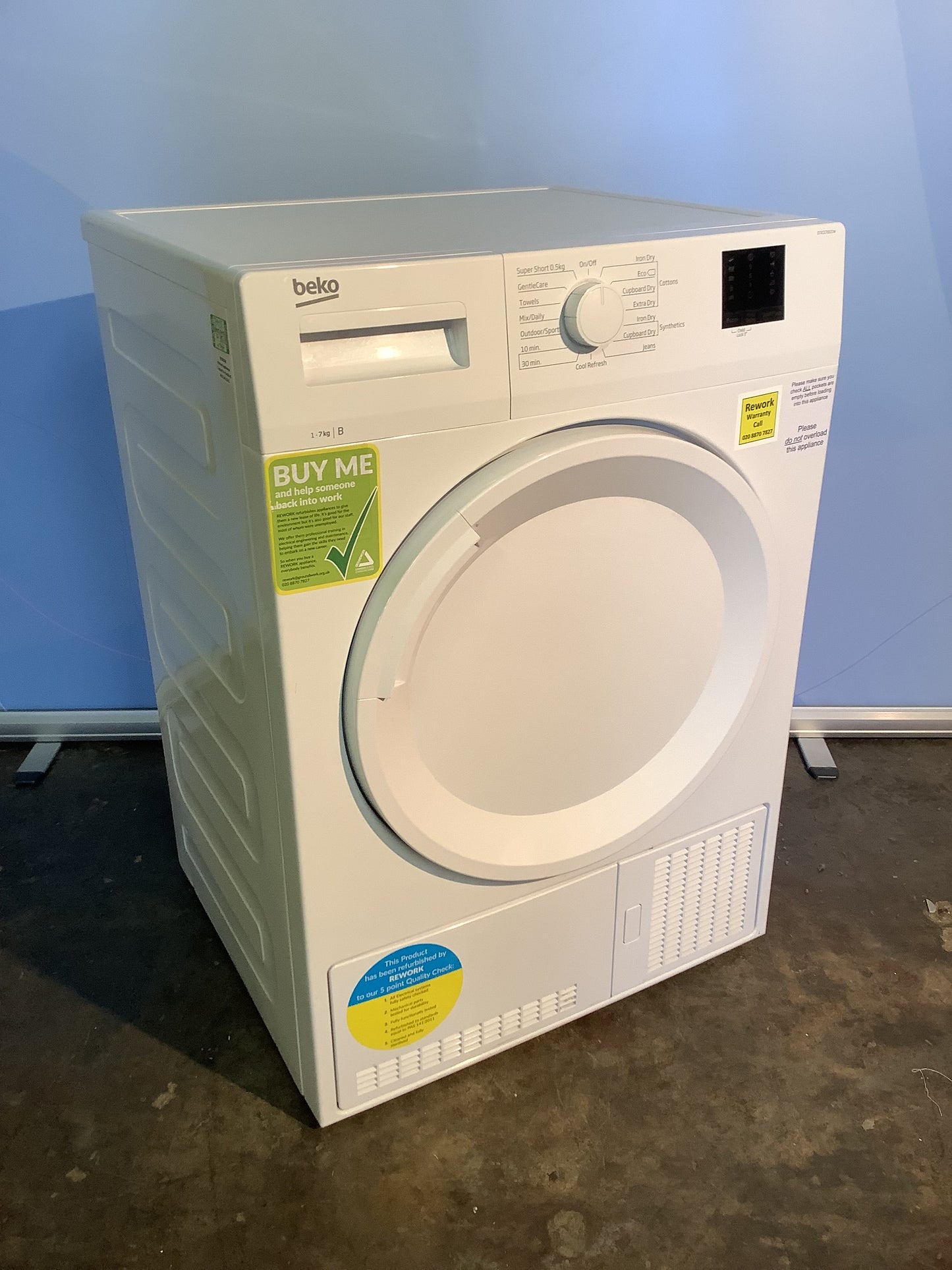 Beko 7kg Tumble Dryer DTKCE70021W L48455