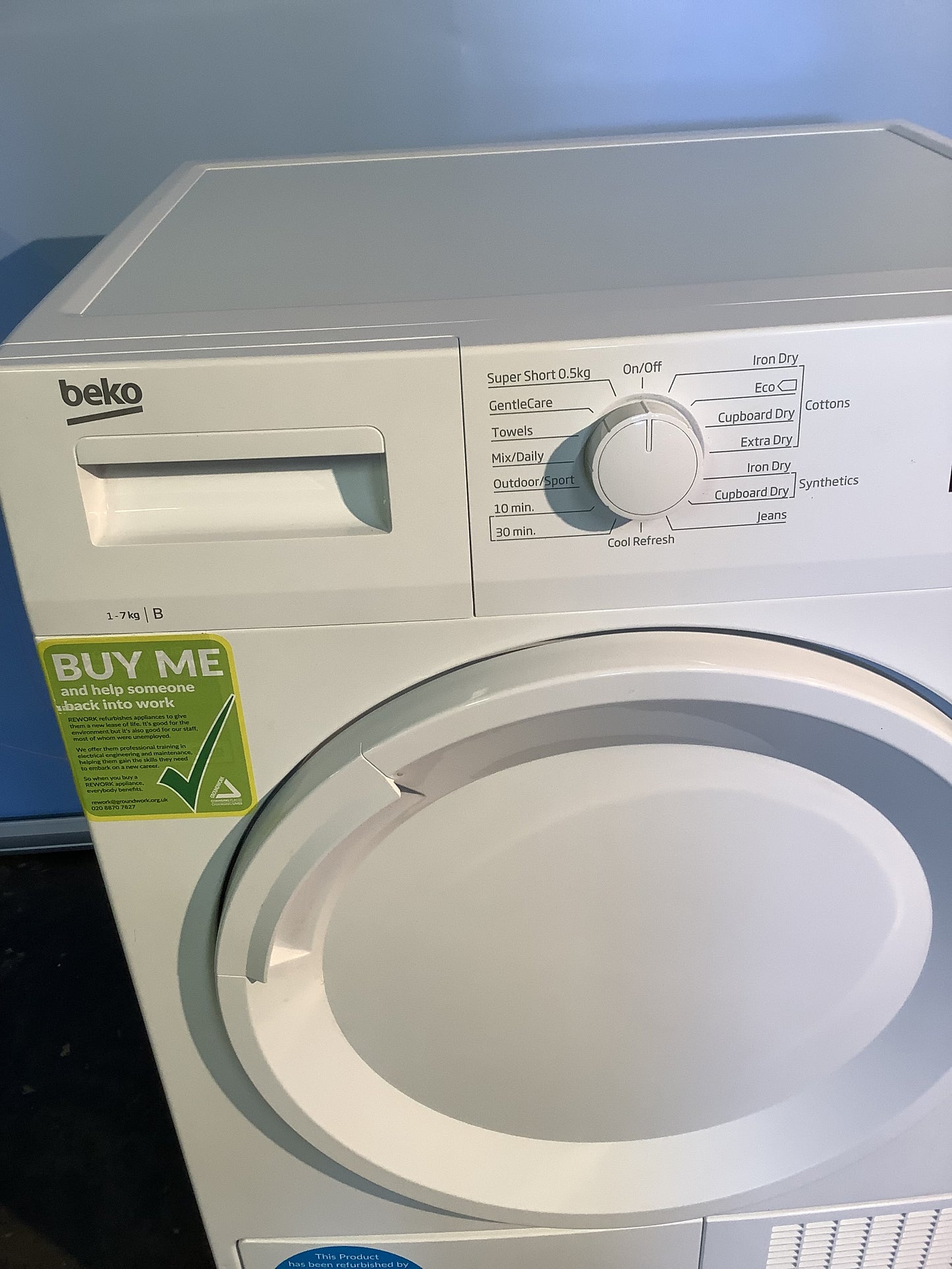 Beko 7kg Tumble Dryer DTKCE70021W L48455