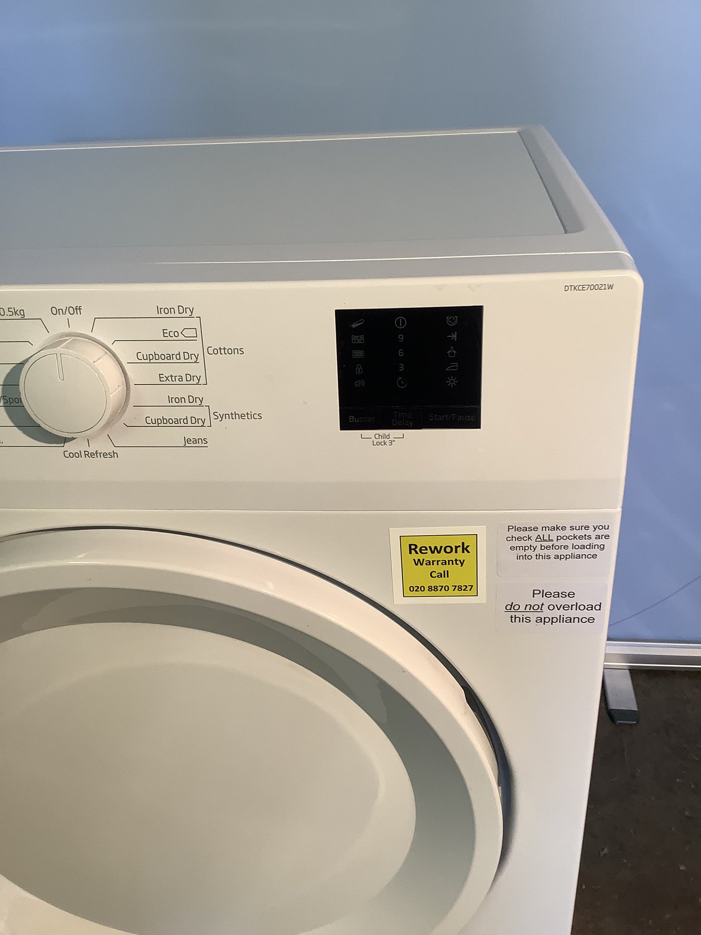 Beko 7kg Tumble Dryer DTKCE70021W L48455