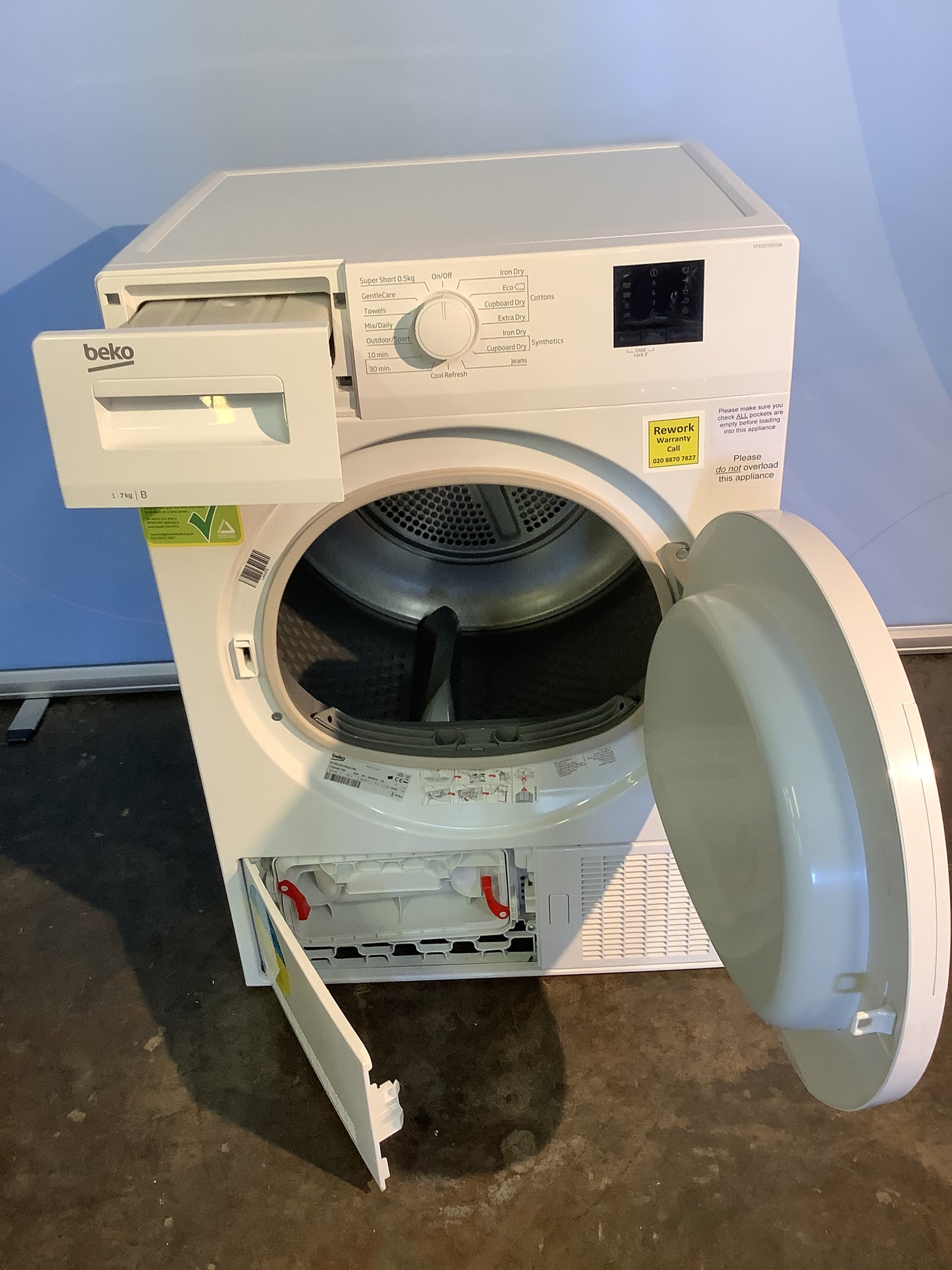 Beko 7kg Tumble Dryer DTKCE70021W L48455