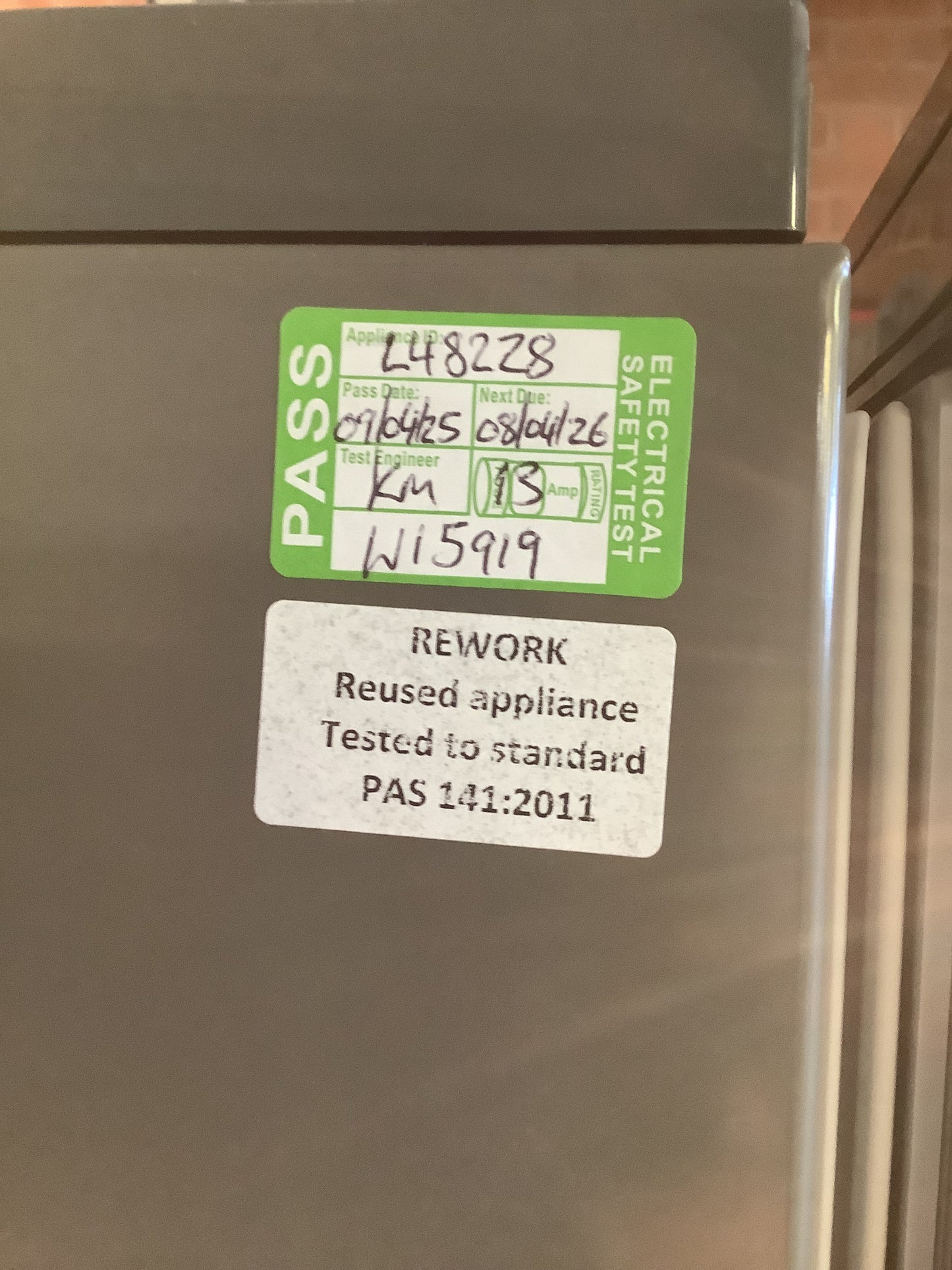 LG Fridge Freezer GBB59PZRZS L48228