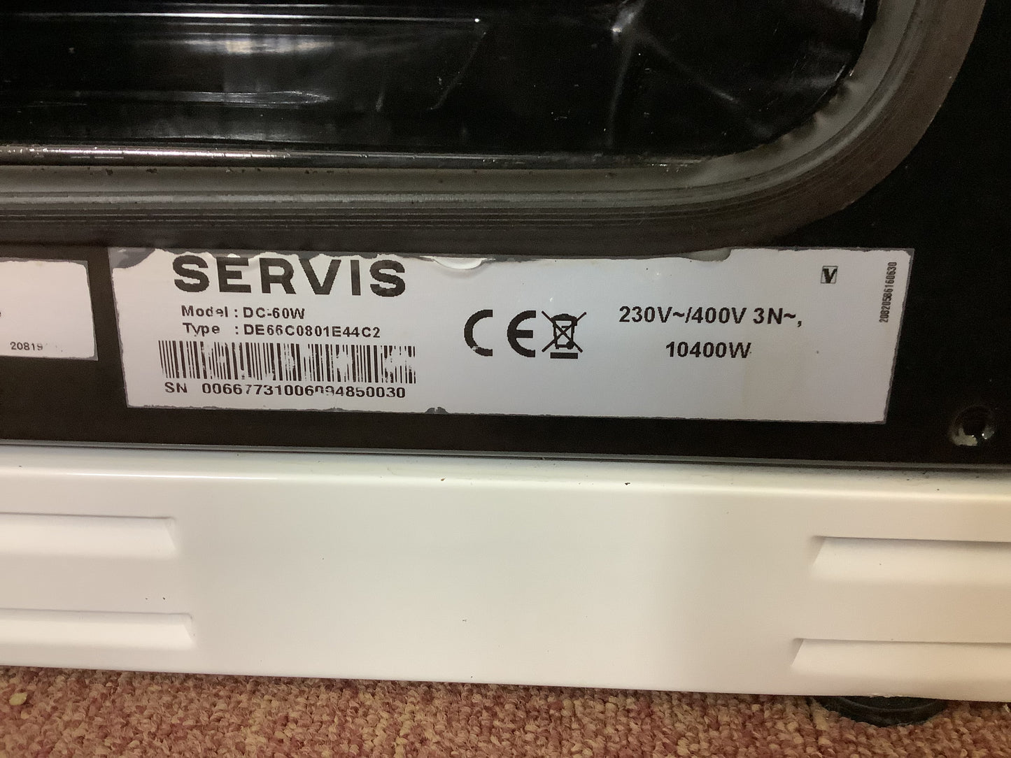 Servis 60cm Cooker DC-60W L50557