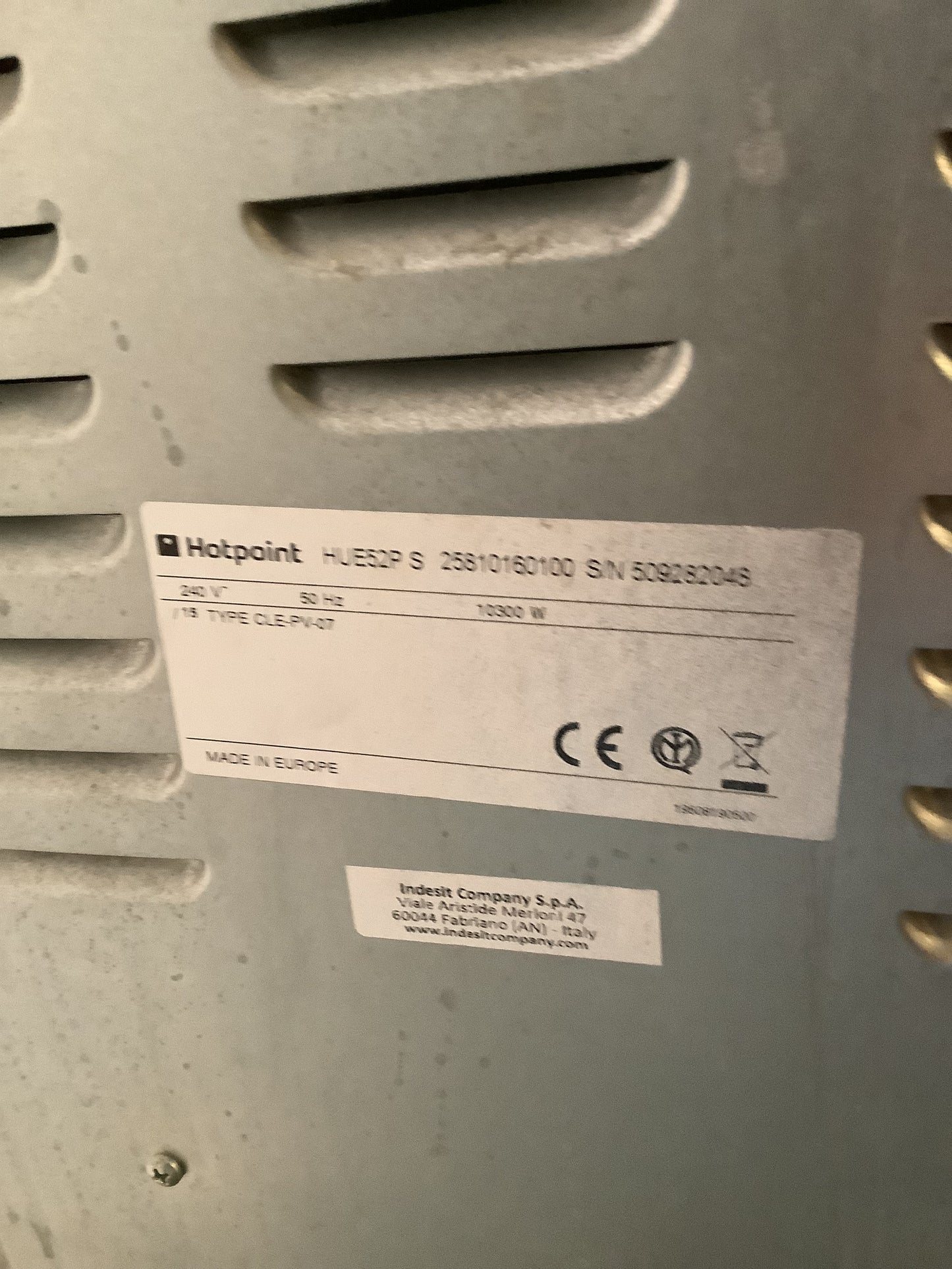 Hotpoint Electric Cooker HUE52P S L47546