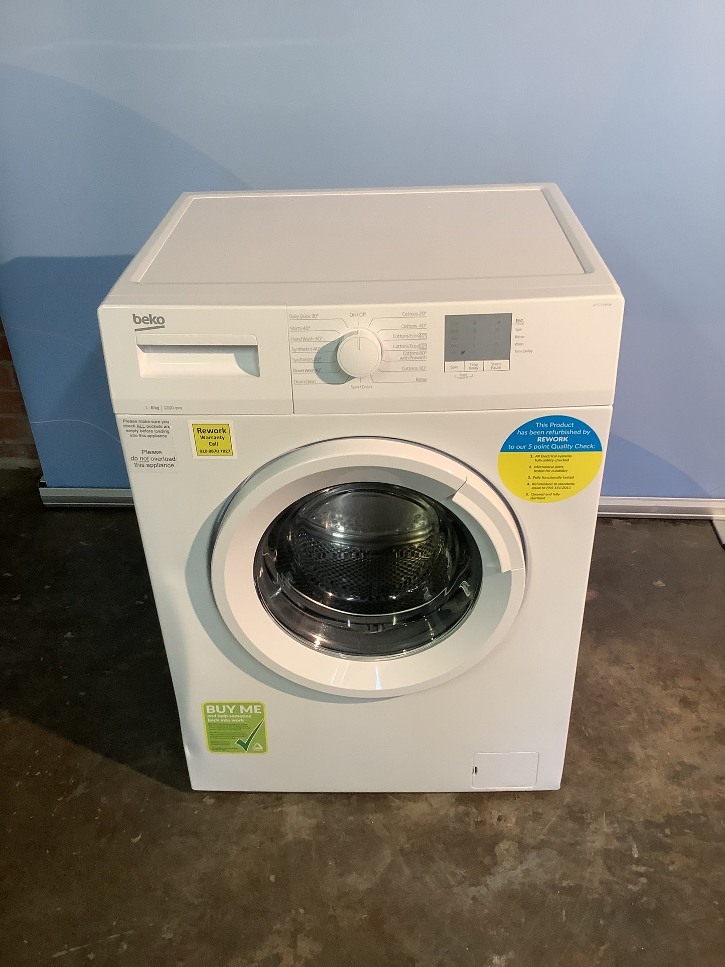Beko Washing Machine WTG720M1W L47694