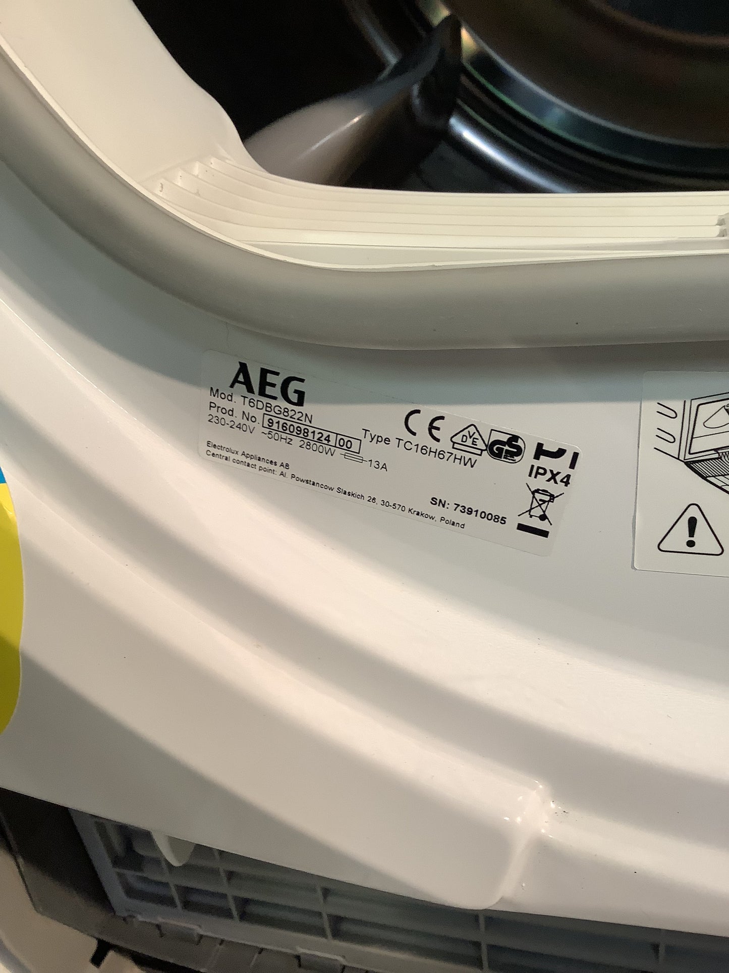 AEG Tumble Dryer T6DBG822N L47720