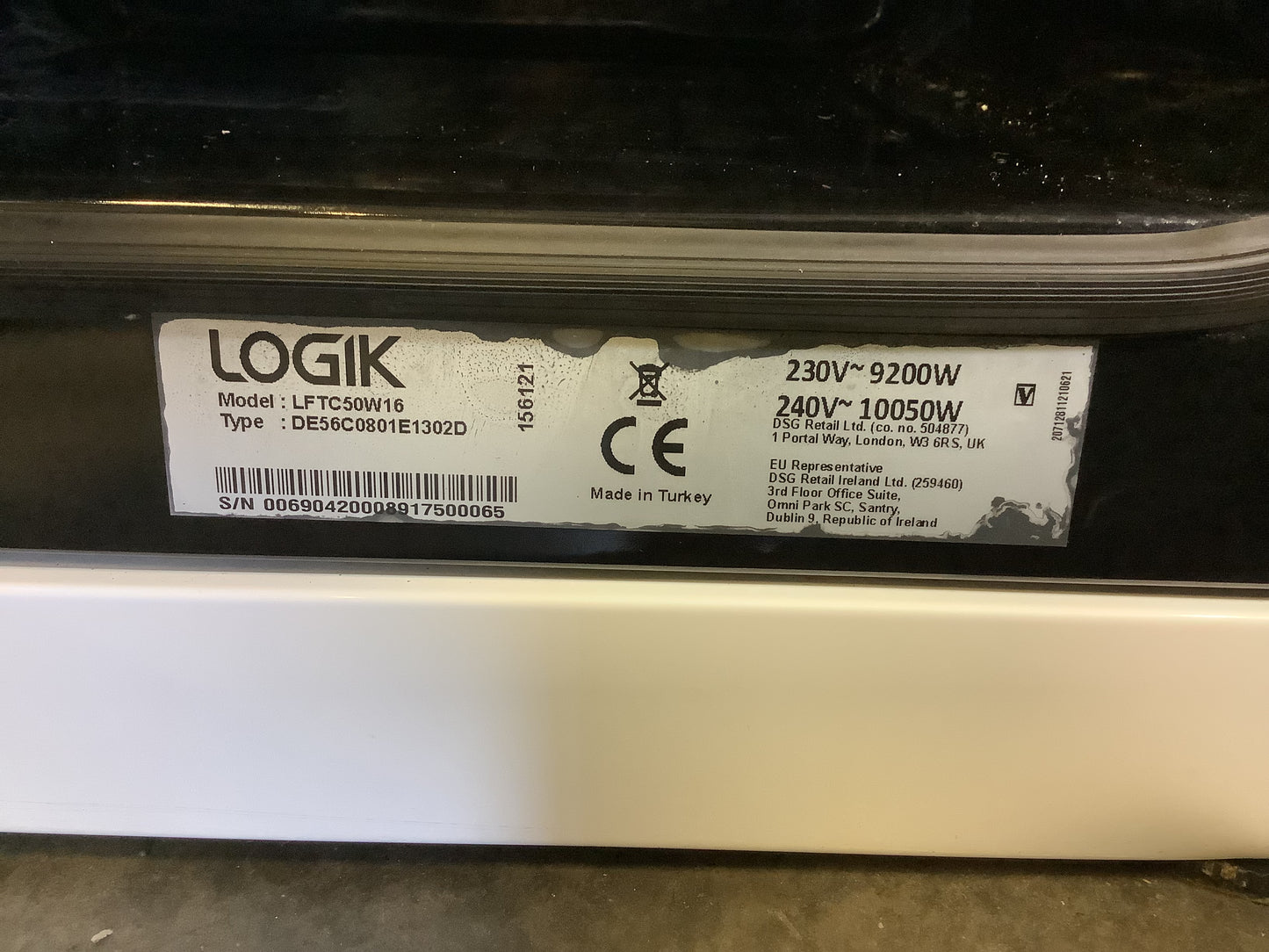 Logik Electric Cooker LFTC50W16 L49222