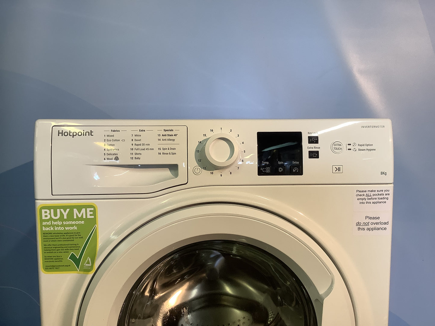 Hotpoint 8kg Washing Machine NSWM843CWUK L48879