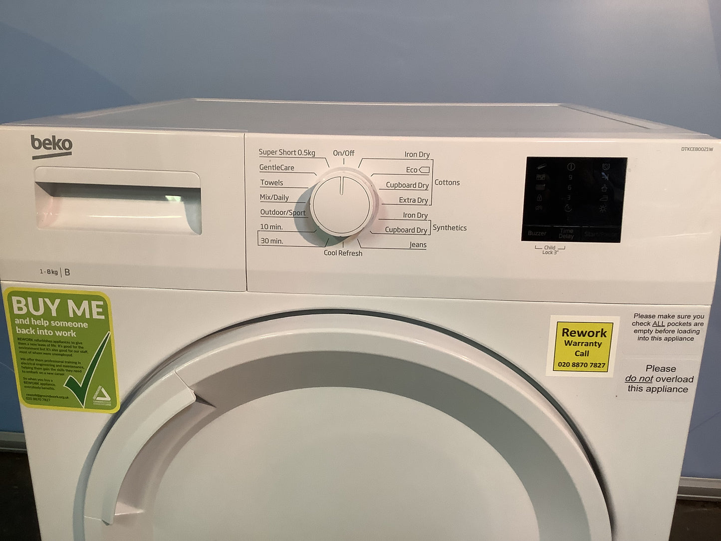 Beko Tumble Dryer DTKCE80021W L47791