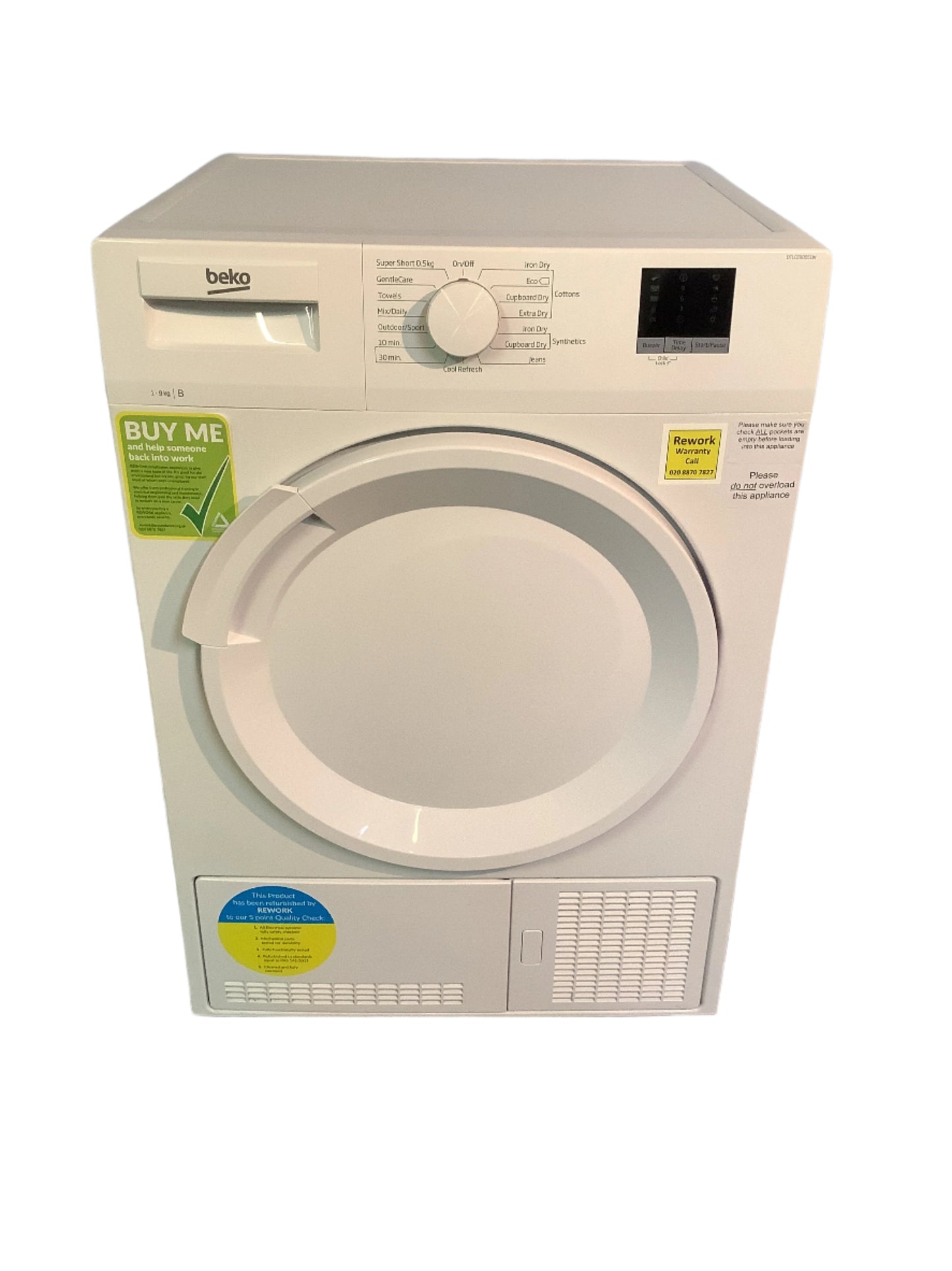 Beko 9kg Tumble Dryer DTLCE90051W L47813