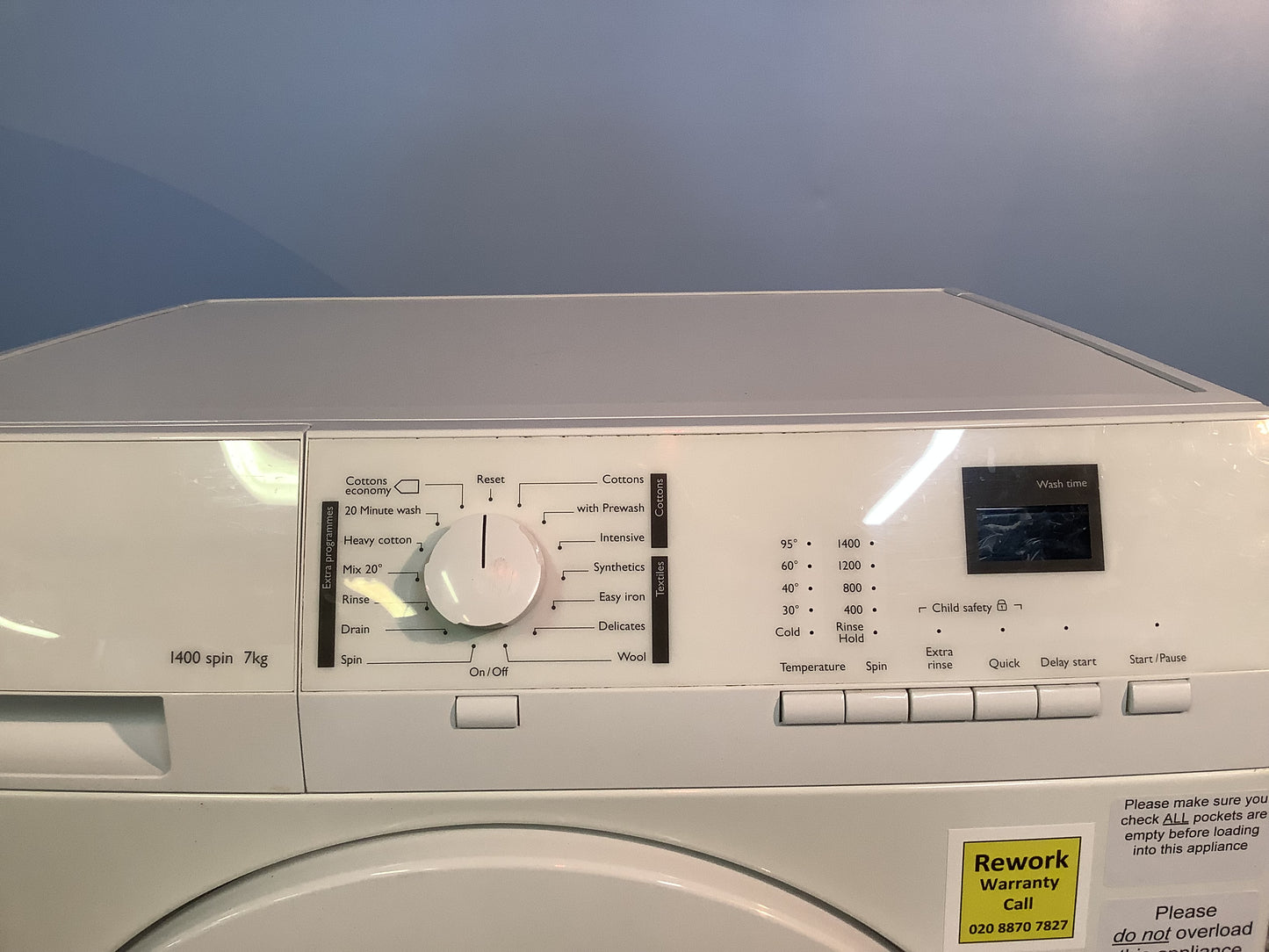 John Lewis Washing Machine JLWM1412 L47810