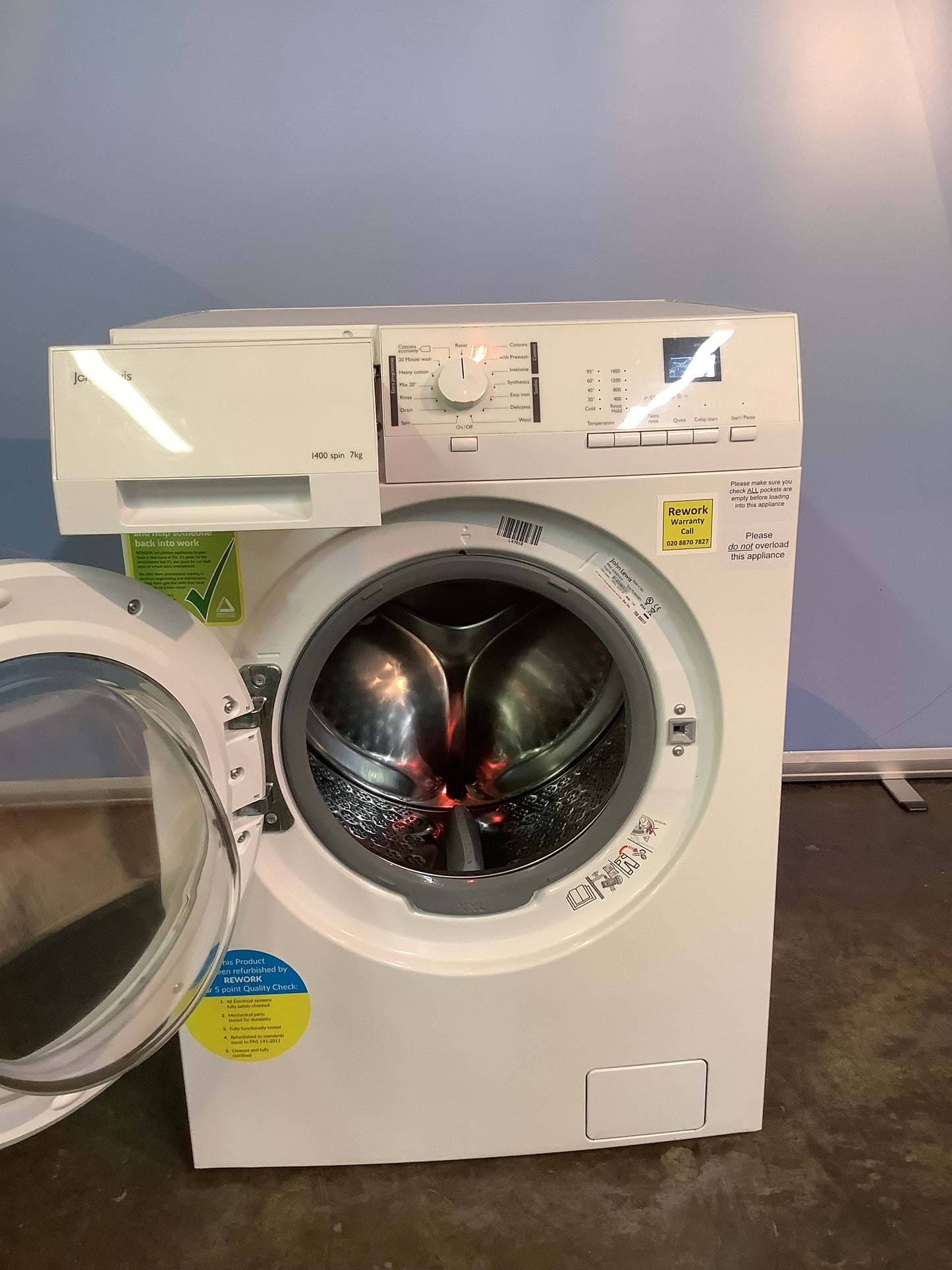John Lewis Washing Machine JLWM1412 L47810