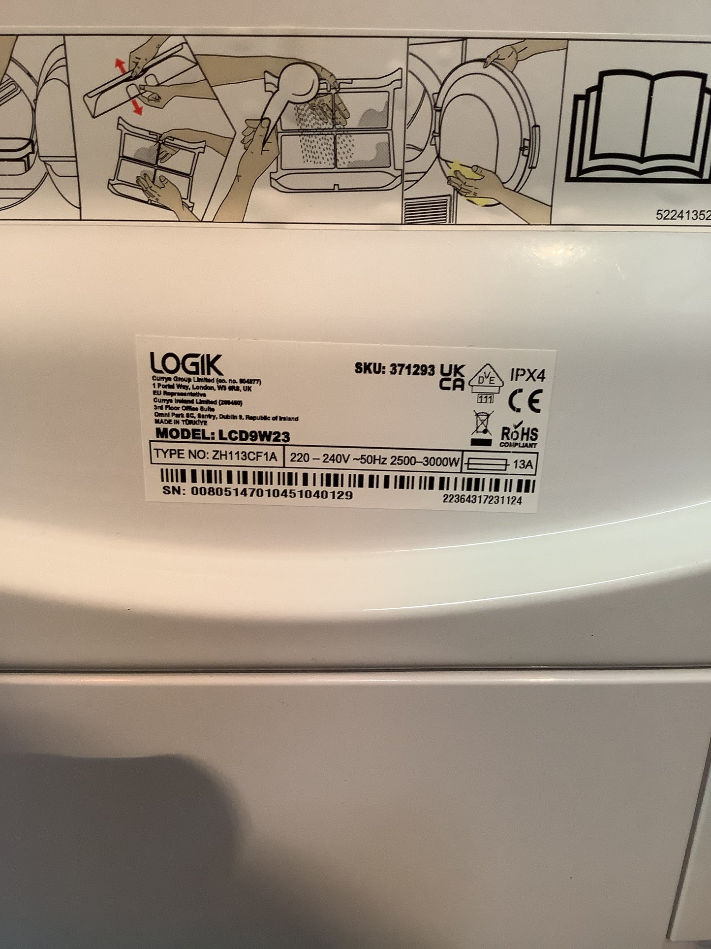 Logik Tumble Dryer LCDW23 L47603