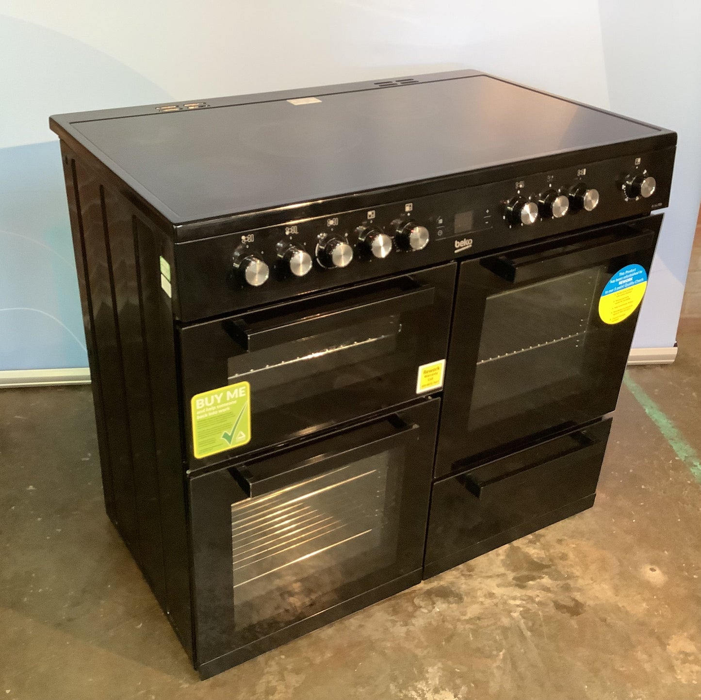 Beko Electric Range Cooker KDVC100K L45899