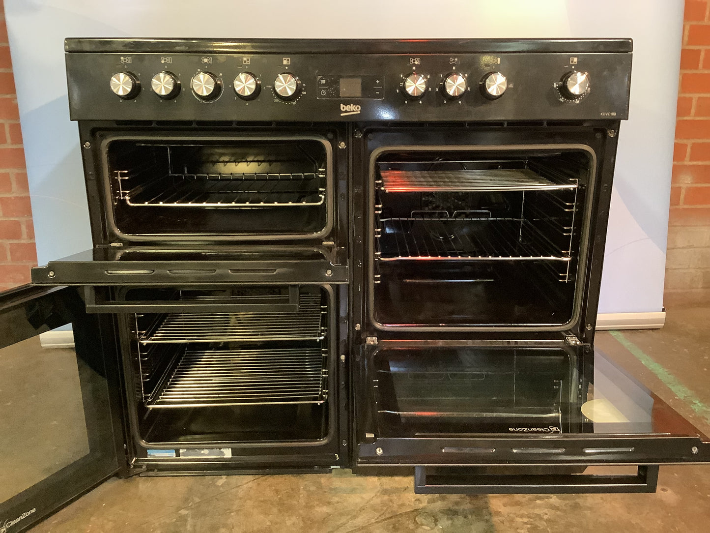 Beko Electric Range Cooker KDVC100K L45899