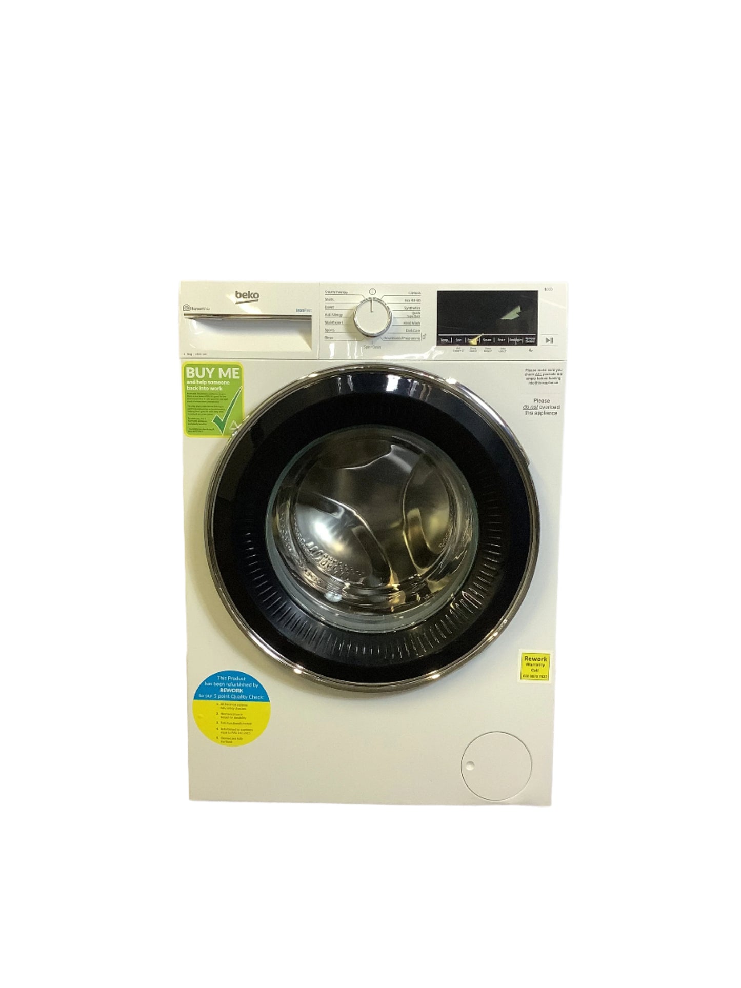 Beko Washing Machine 9kg B3W59421W L49269
