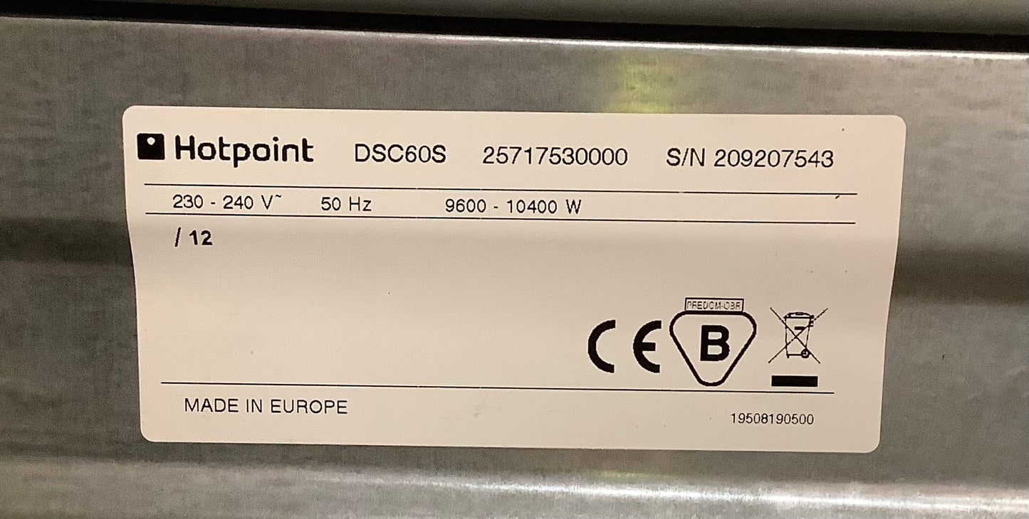Hotpoint Electric Cooker DSC60S L48798