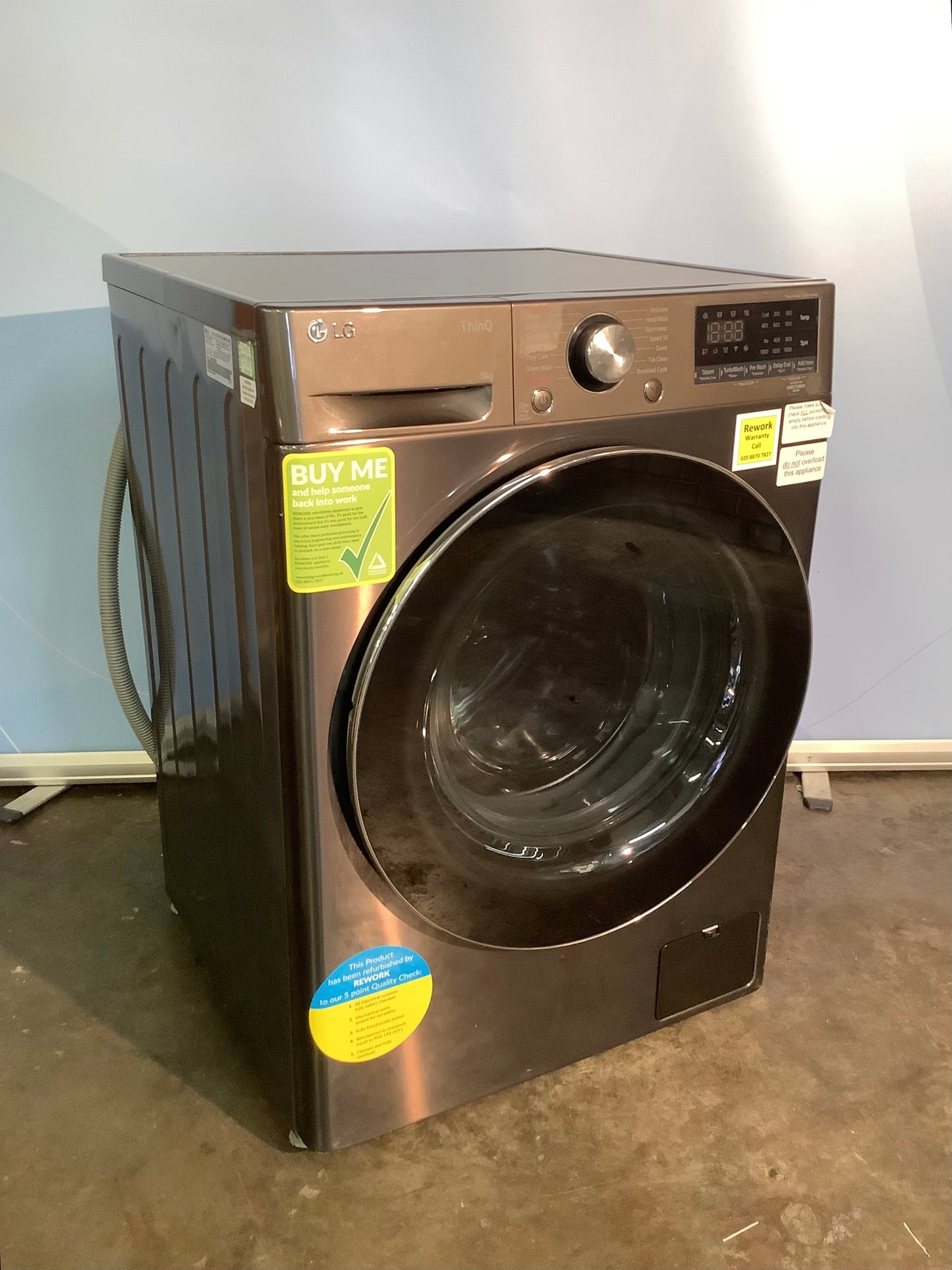 LG 9kg Washing Machine F6V1009BTSE { WiFi Enabled } L48846