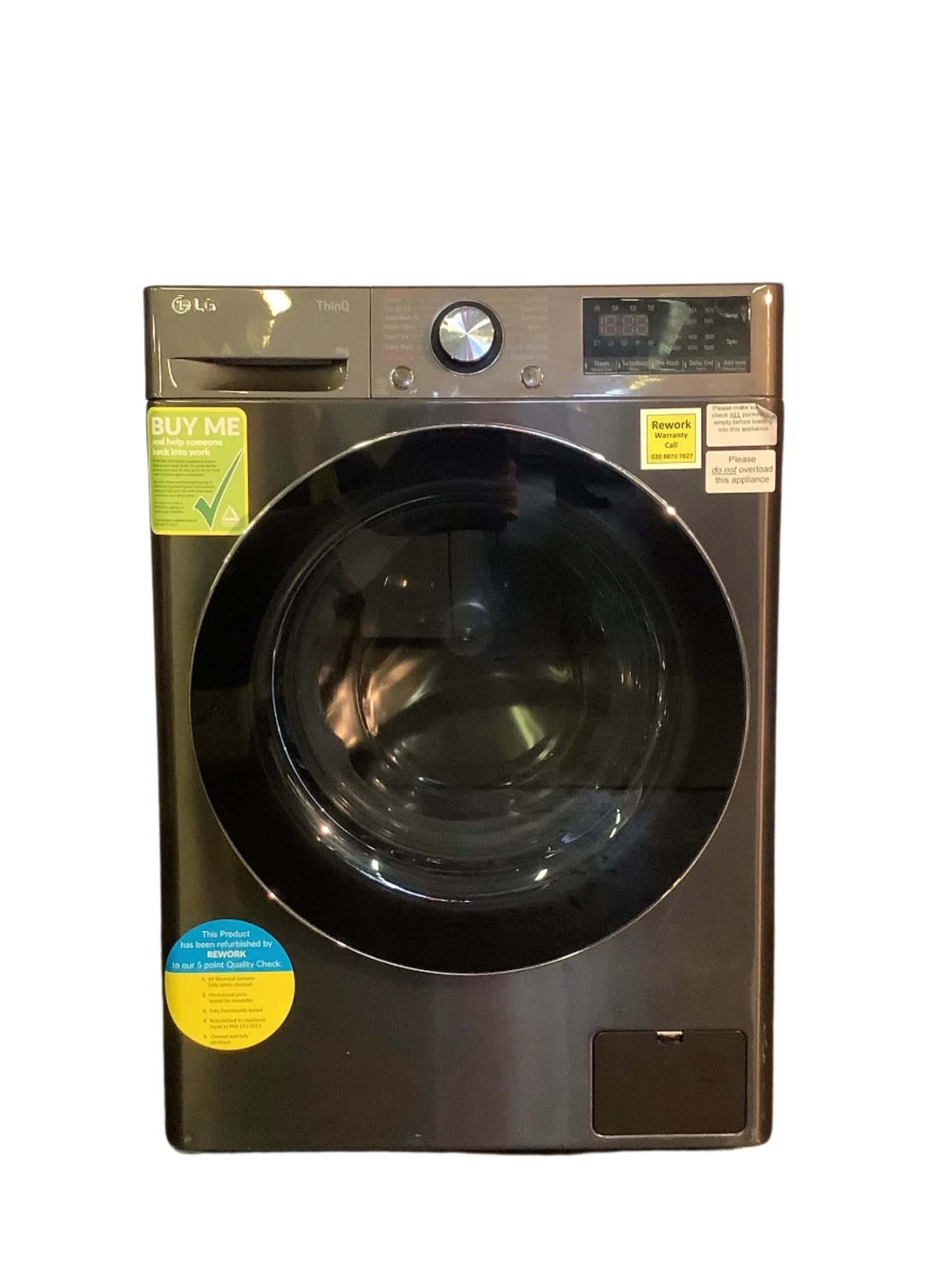 LG 9kg Washing Machine F6V1009BTSE { WiFi Enabled } L48846
