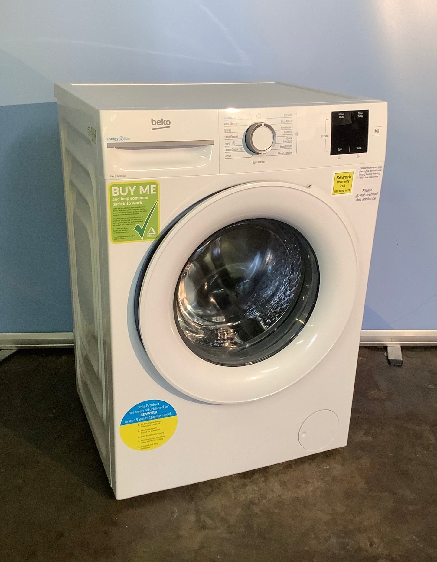 Beko 9kg Washing Machine BM3WT3941W L48909