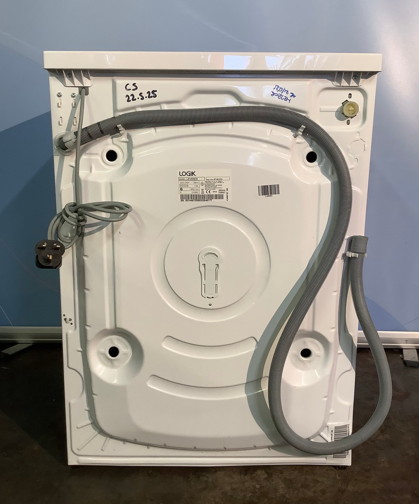 Logik 8kg Washing Machine L814WM20 L48981