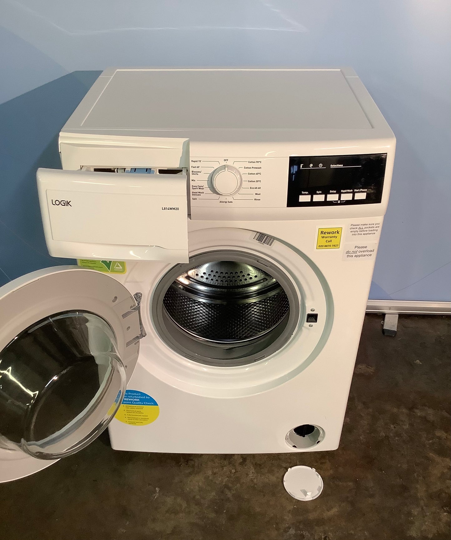Logik 8kg Washing Machine L814WM20 L48981