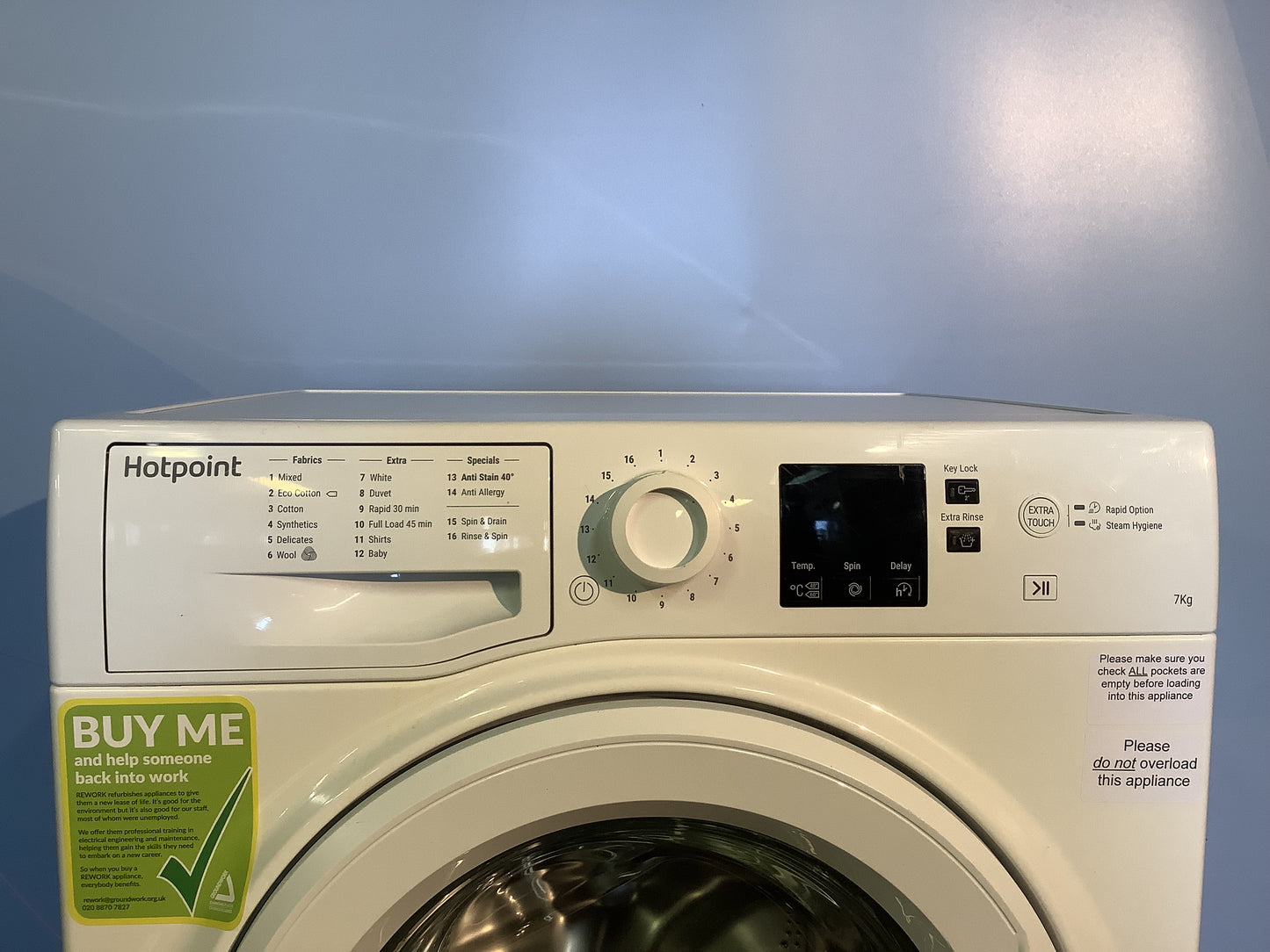 Hotpoint 7kg Washing Machine NSWR743UWK L48880