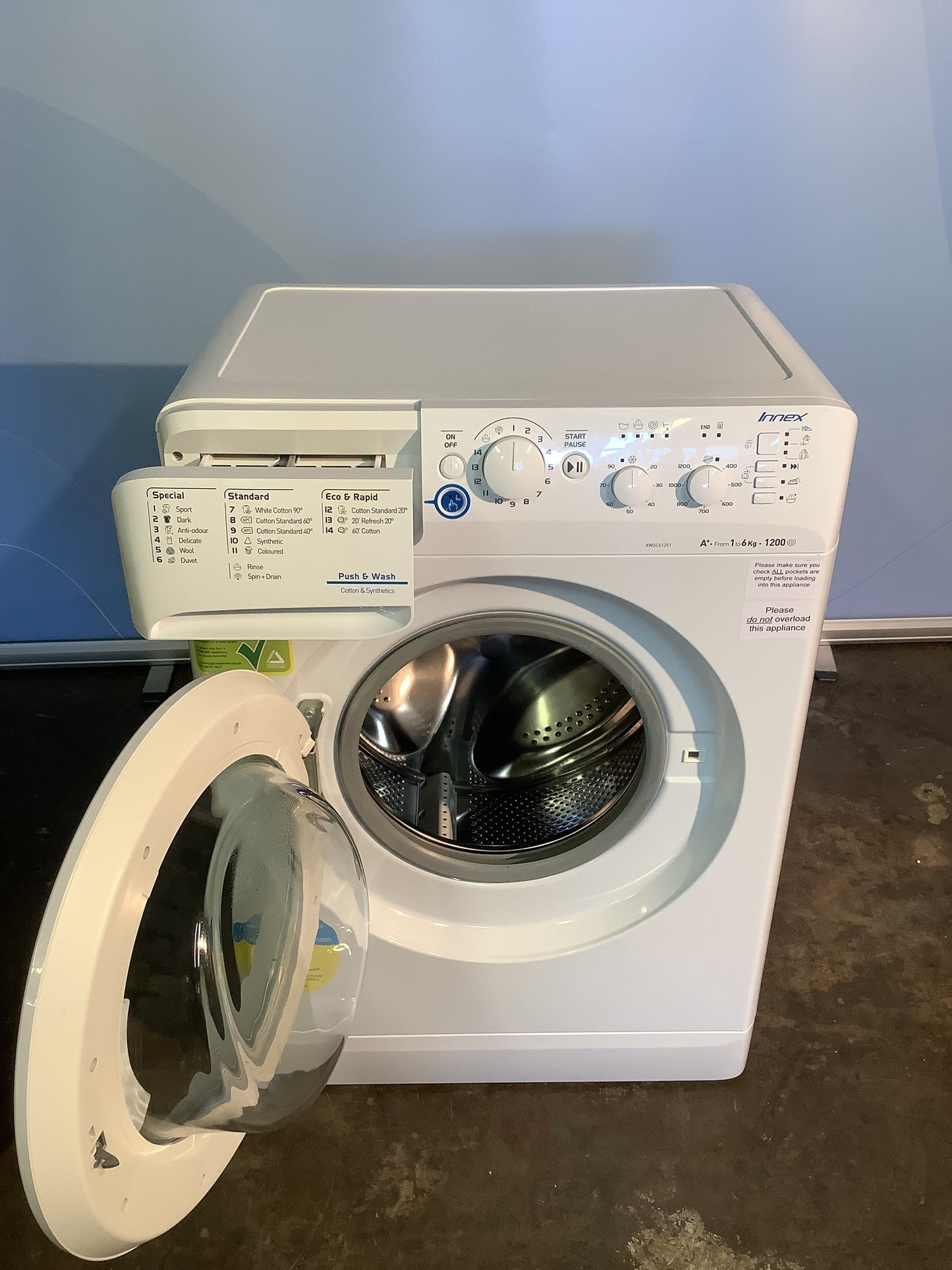 Indesit 6kg Washing Machine XWSC61251 L48588