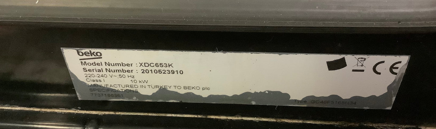 Beko Electric Cooker XDC653K L48538