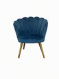 KIRKTON HOUSE Navy Blue Scalloped Chair F27498